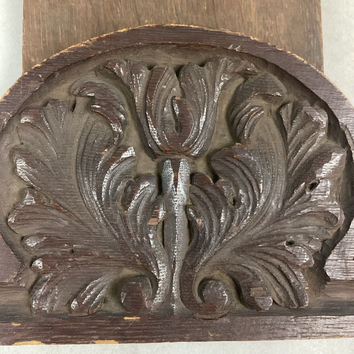 Vintage Wooden Book Shelf With Folding Book Ends