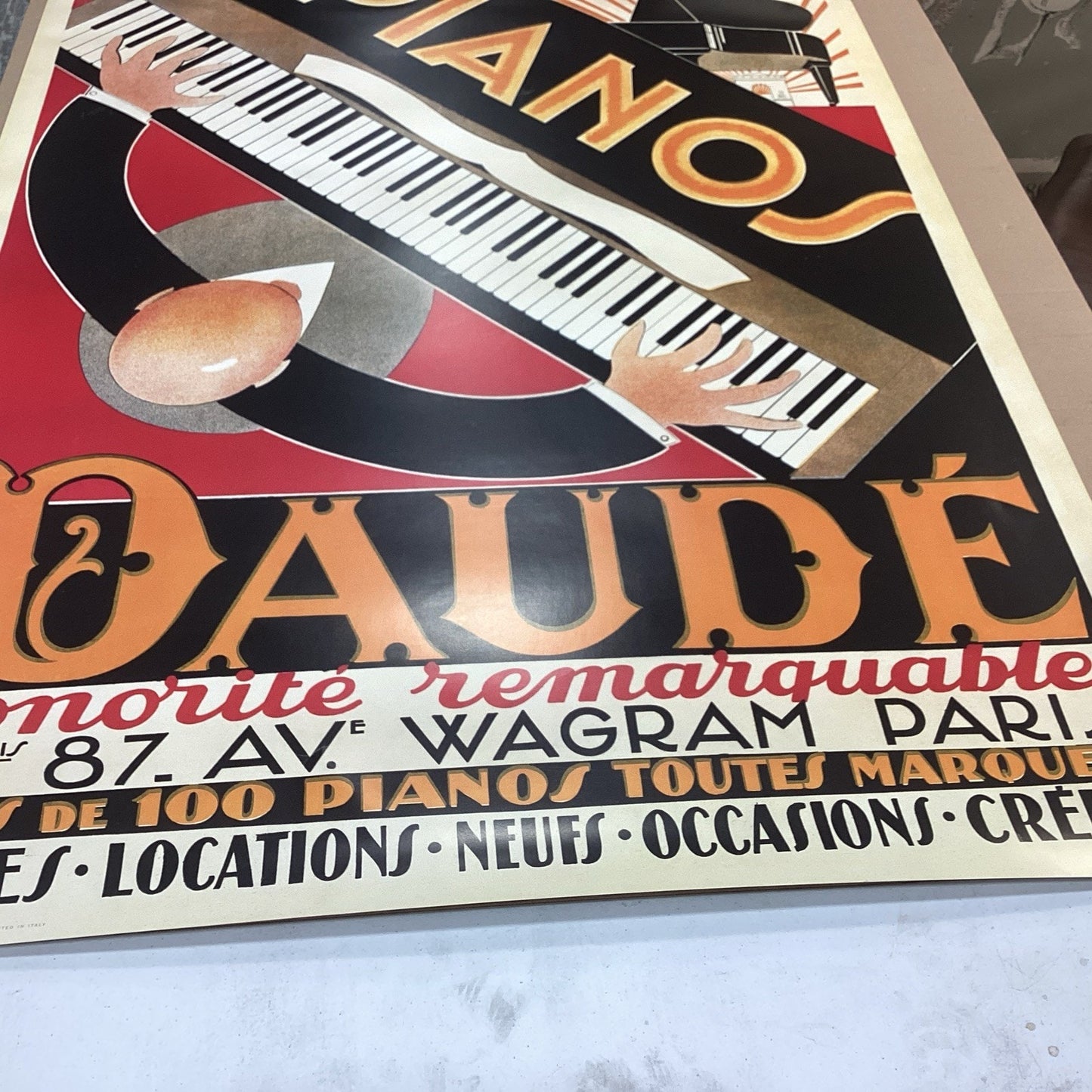 1998 Bruce Teleky #625 - Pianos Daude Poster Print - 48.5x36”