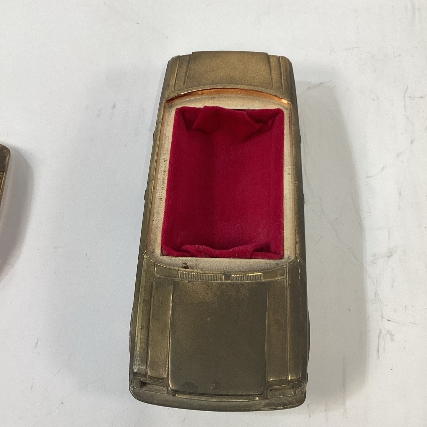 Vintage Toyota Century Brass Cigarette Case with Music Box