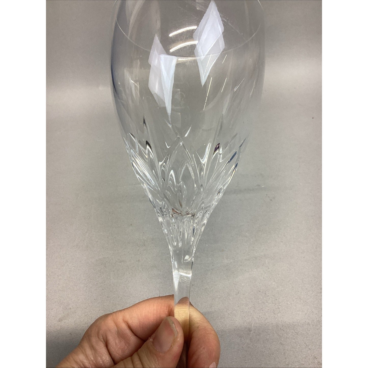 Signed Kate Spade Crystal Wine Glass - 8.75”H