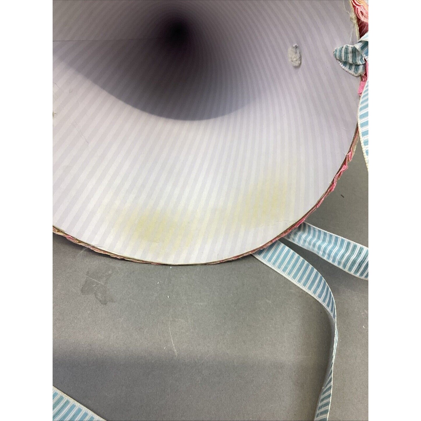 Dept 56 Glitterville Easter Egg Party Hat w/ 6 Patrician Pink 10” Candles