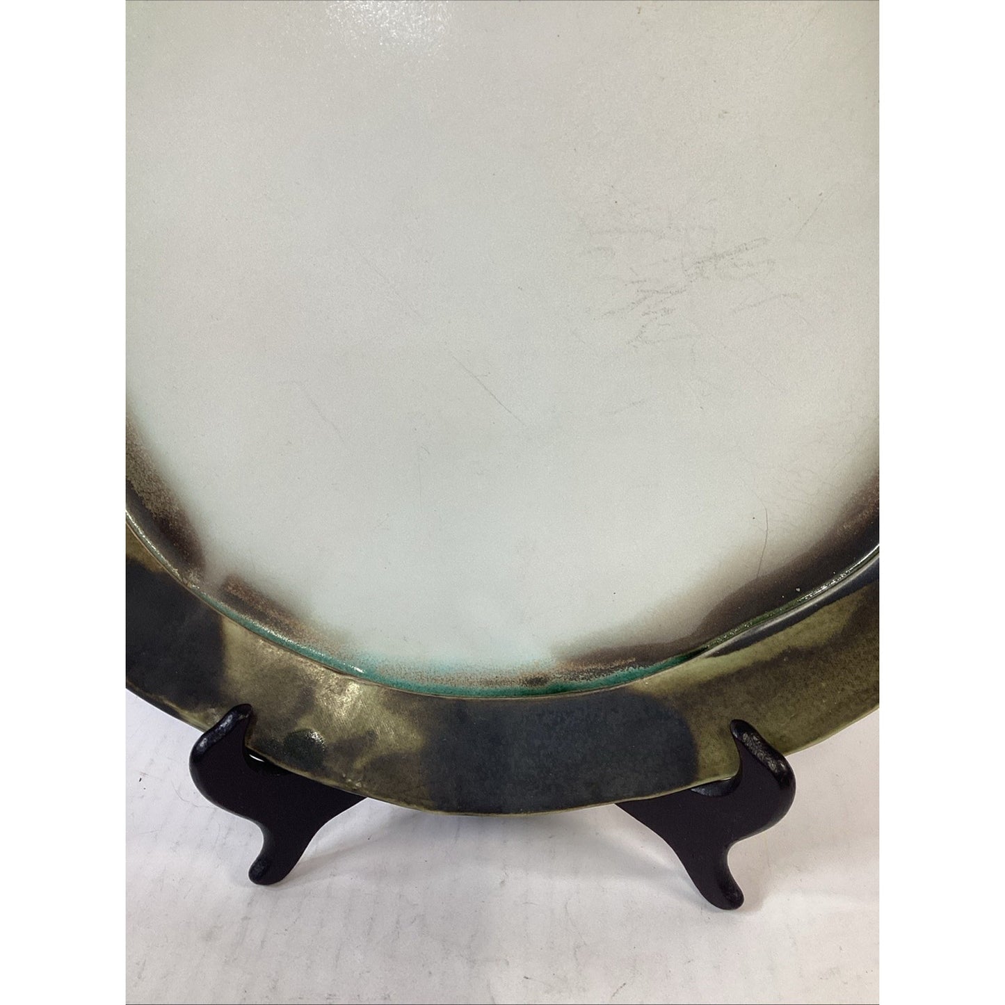 Large Handmade/Hand Painted Platter - 13.5”D