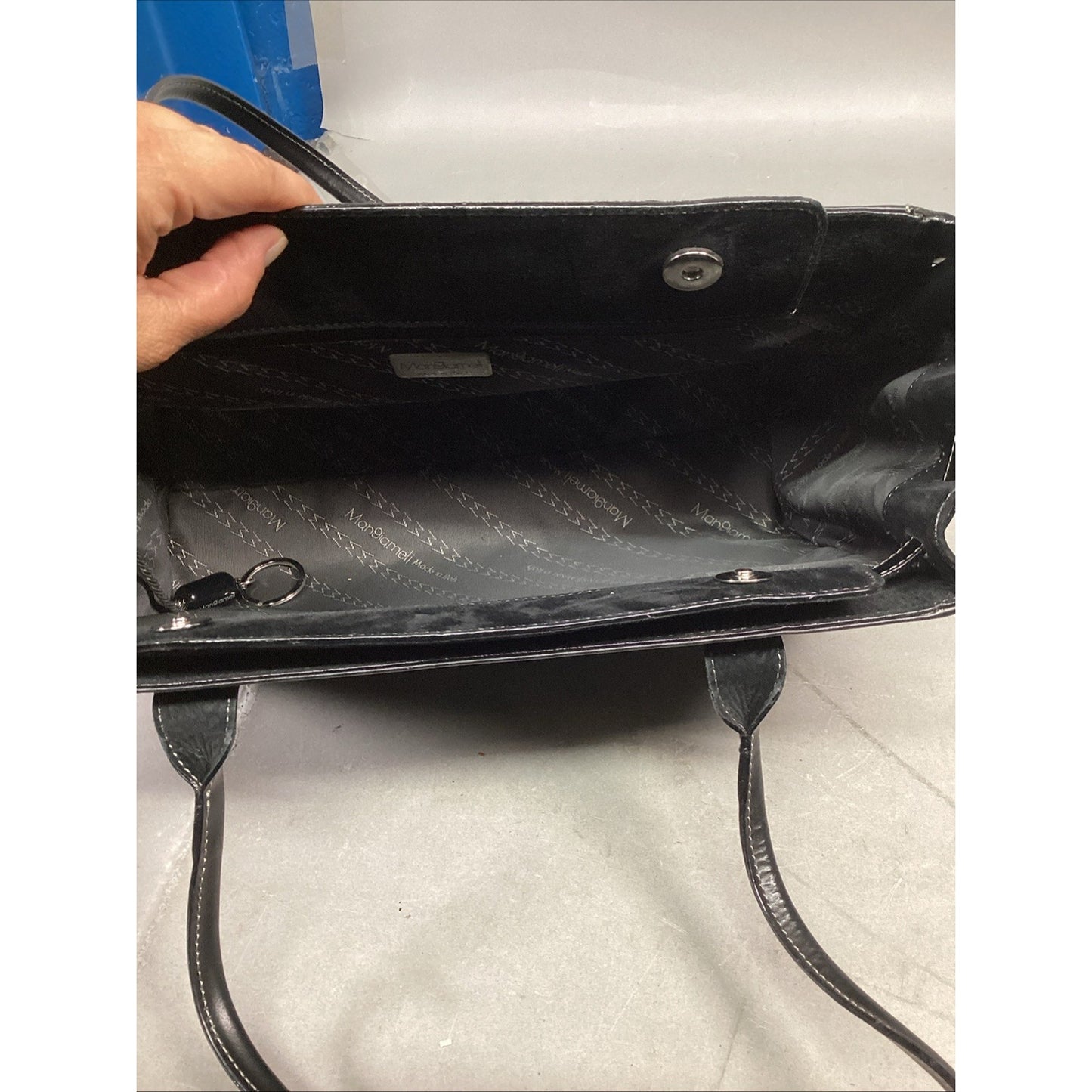 Vintage Mangiameli Black Leather Purse