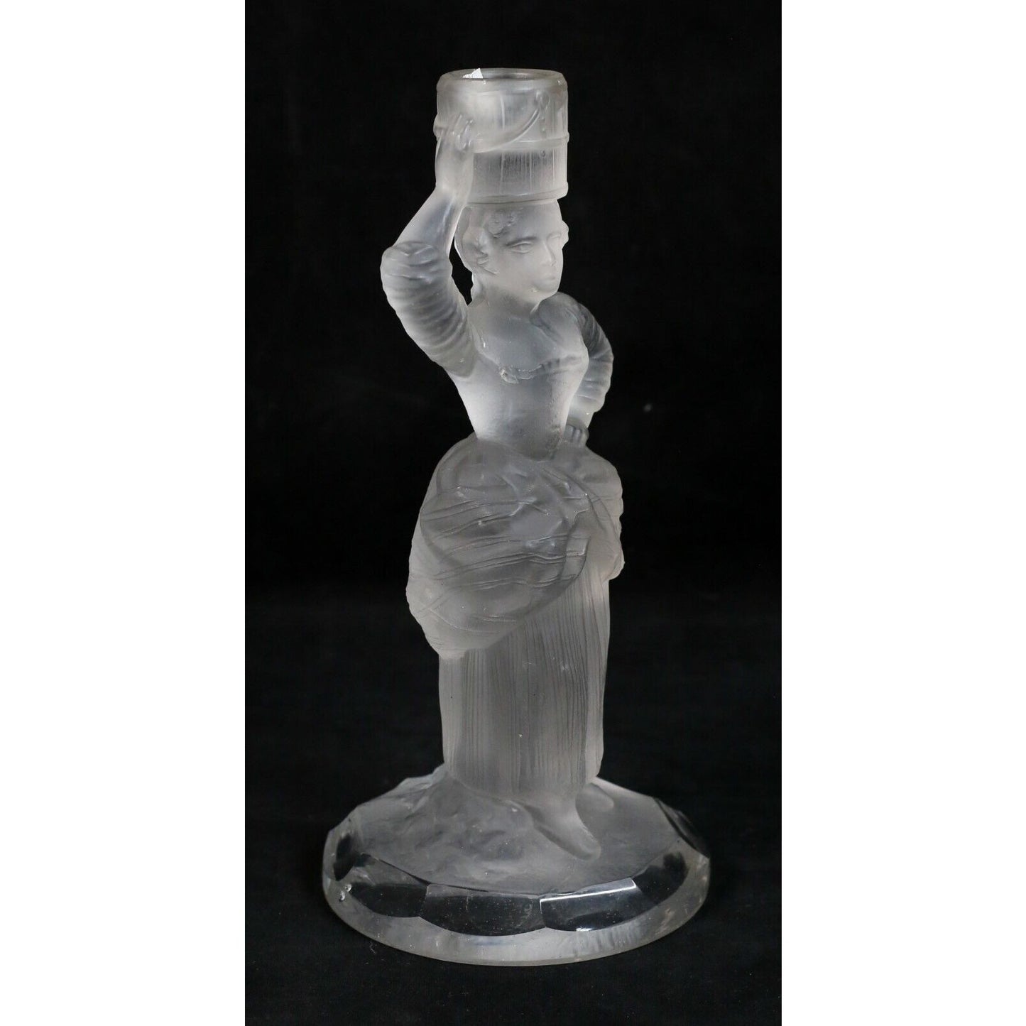 Holyrood Glassworks Pair of Figural Candlesticks