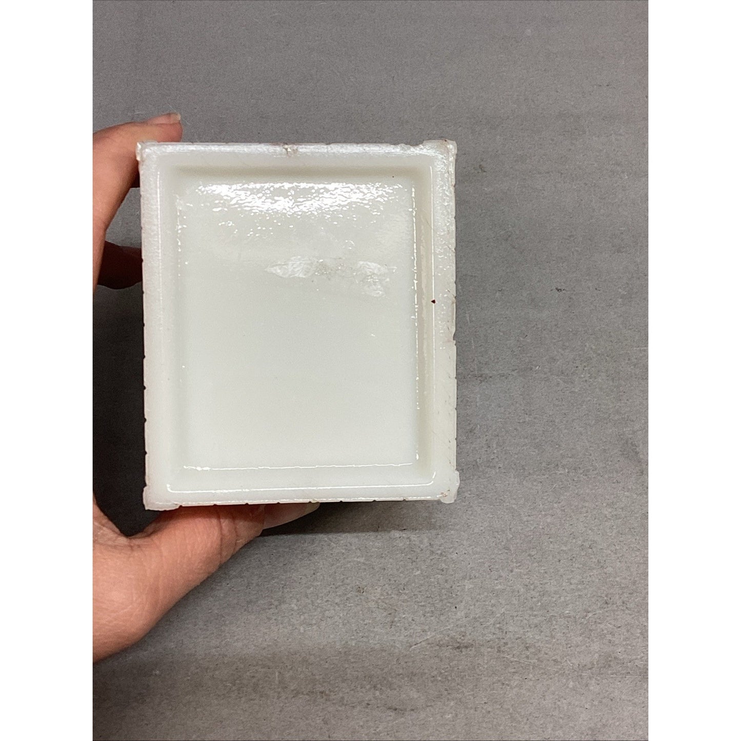 Westmoreland Milk Glass Schoolhouse Mustard Jar With Lid