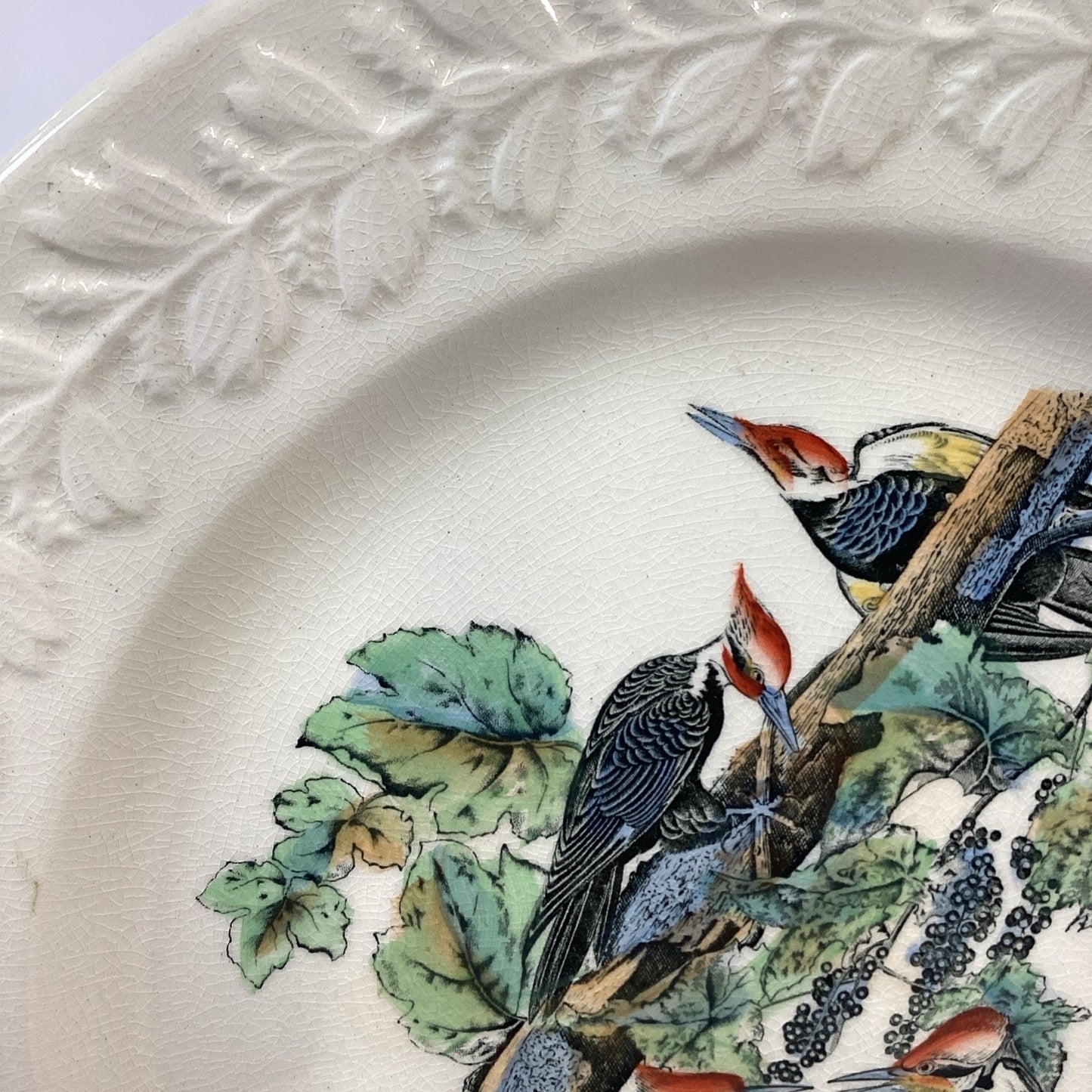 VTG Adams England Audubon Birds of America Pileated Woodpecker Collector Plate