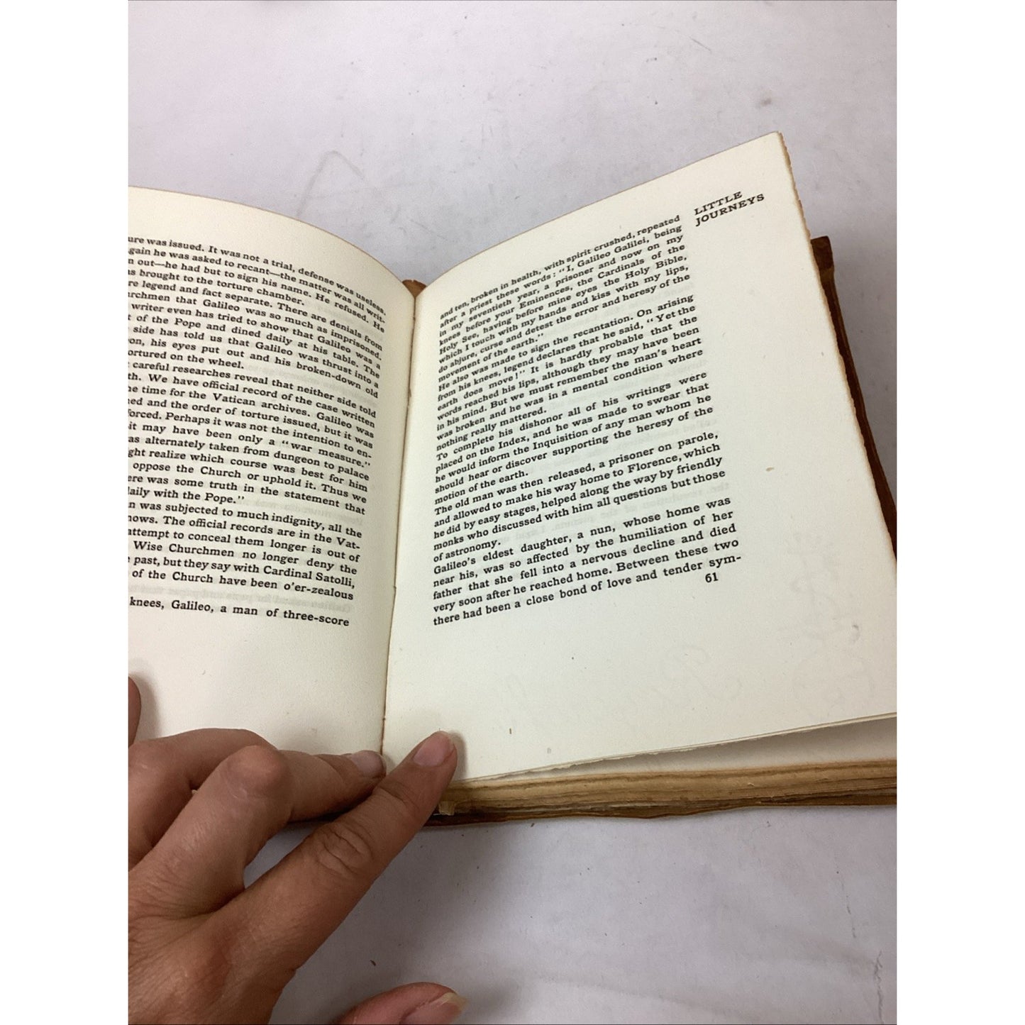 1905 Little Journeys Great Scientists Book I Galileo Newton Darwin & Roycroft