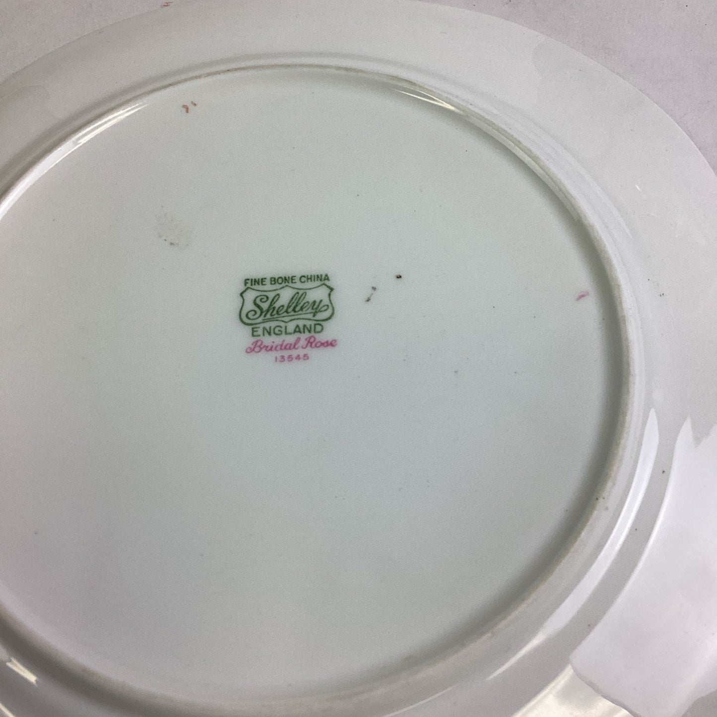 Set Of 2 Shelley Bridal Rose Fine Bone China Salad Plates - #13545 - England