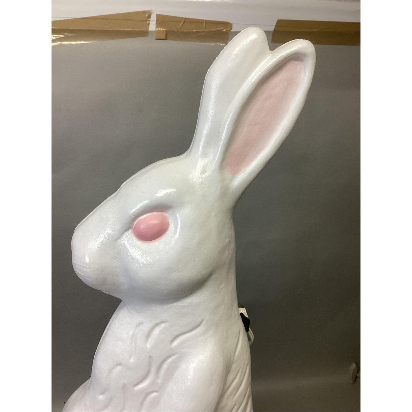 Vintage 1993 Light Up Blow Mold Easter Bunny W/ Easter Eggs Basket - 30”H
