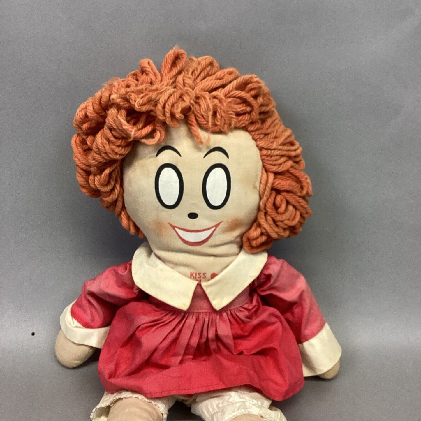 1967 Little Orphan Annie Plush & 1977 Knickerbocker Orphan Annie with Sandy Dog