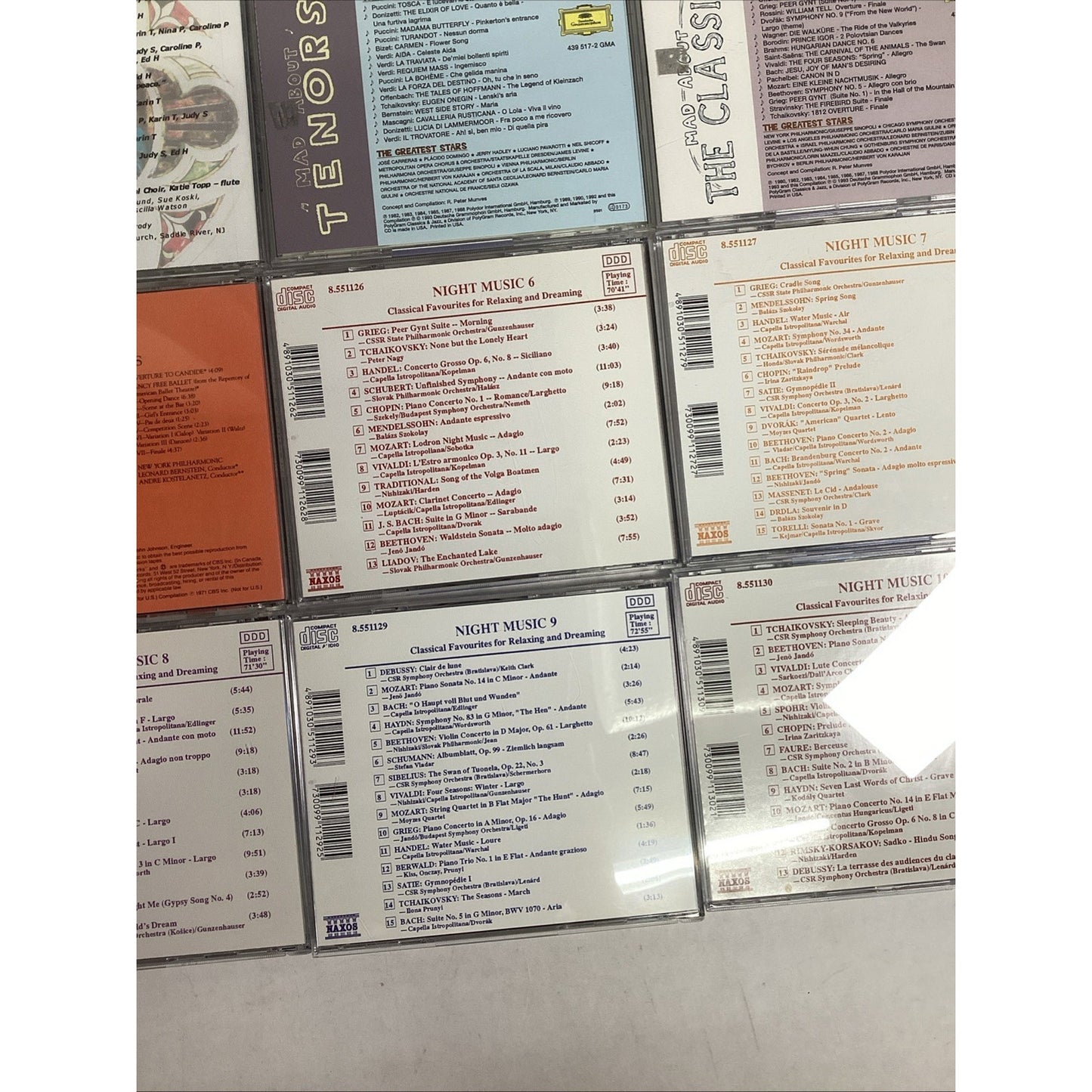 Lot Of 12 CDs - Bernstein, Night Music 6-10, Enrique Chia, Dvorak Symphony