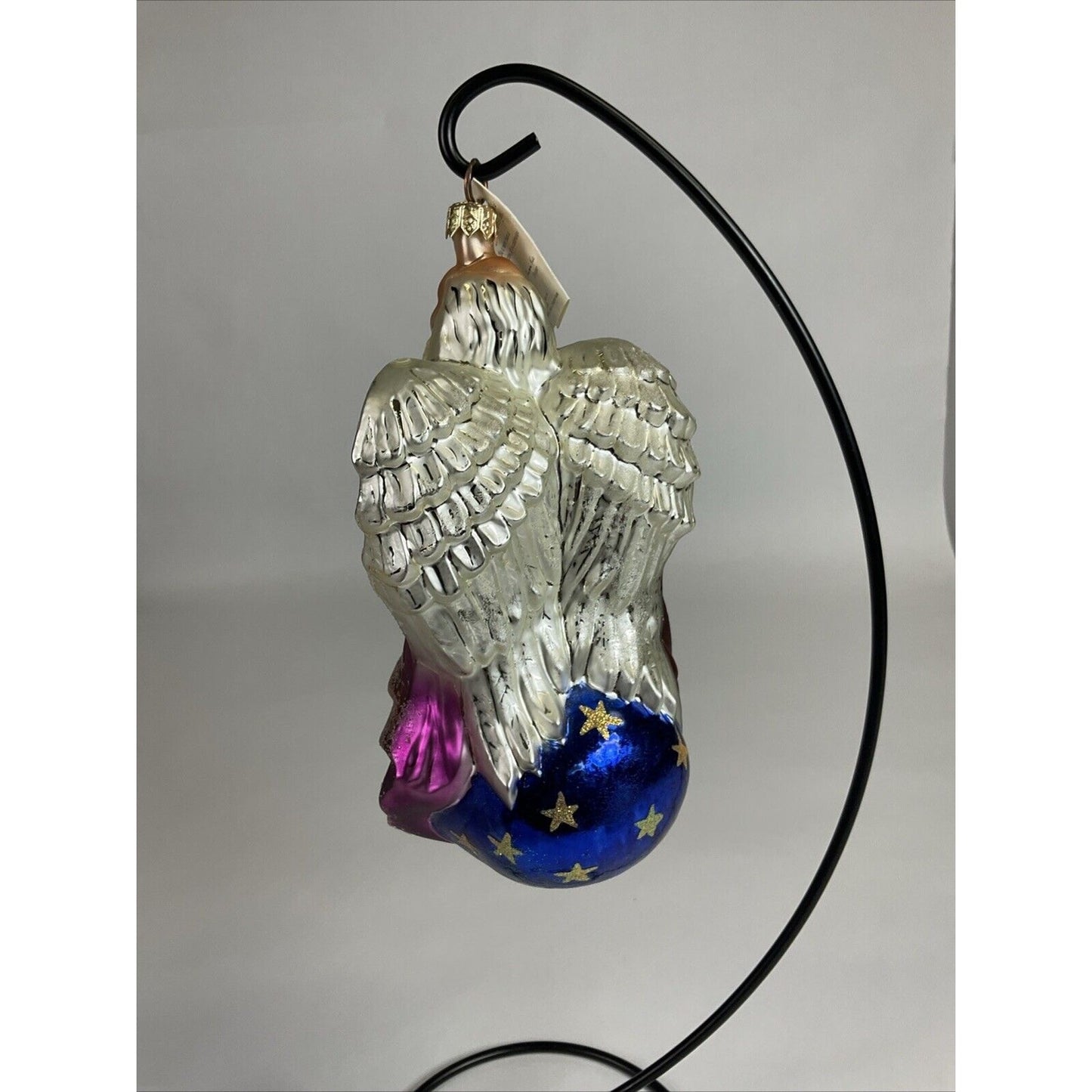 Christopher Radko Father Time Angel Glass Christmas Ornament w/ Tag