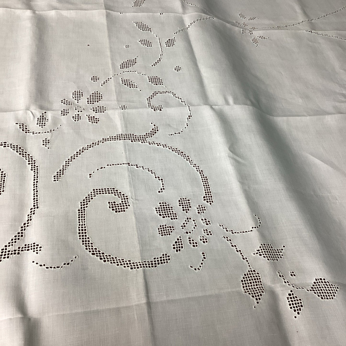Rectangular White Table Cloth - ‘Dancing Duo’ Wedding Table Cloth - 70x70”