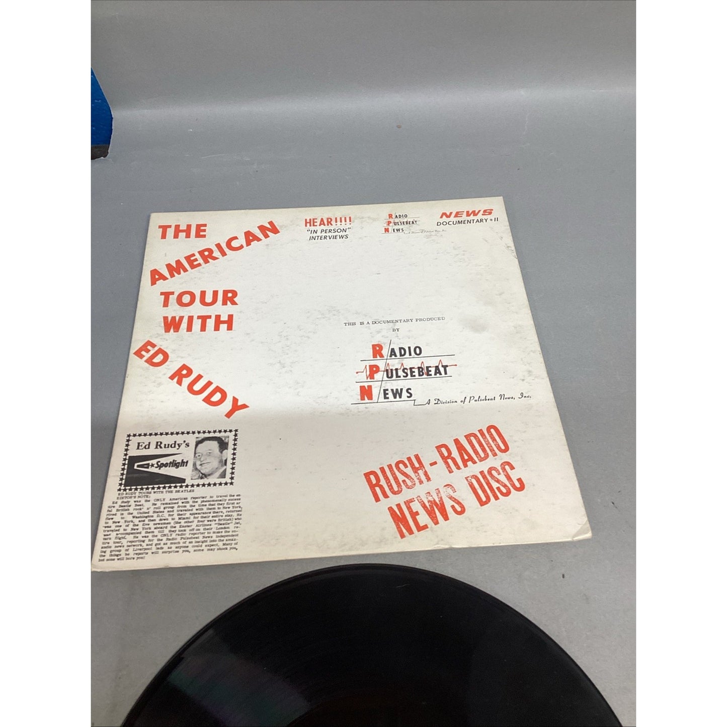 The American Tour With Ed Rudy Original LP Record