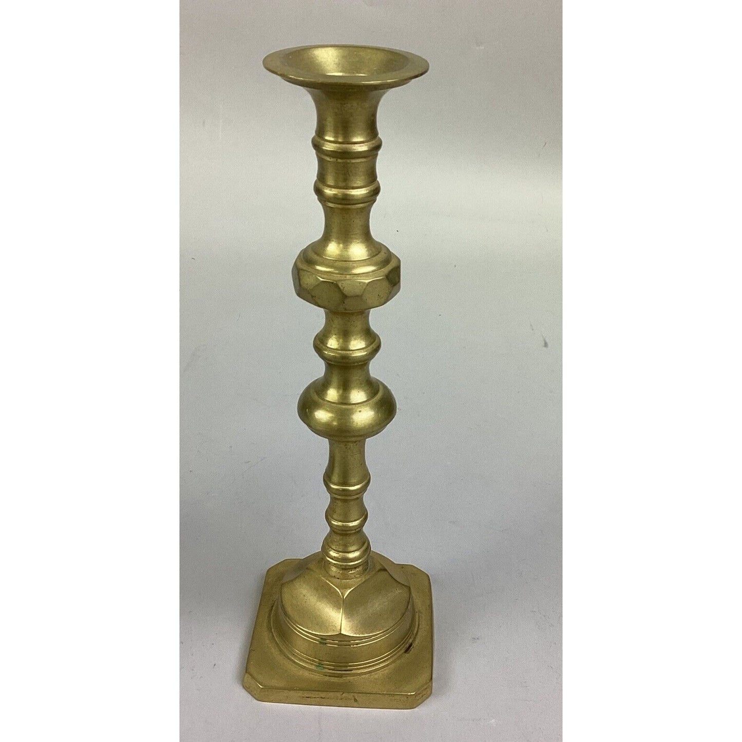 Pair Of Vintage Solid Brass Ornate Candle Stick Holders - 11 1/2”