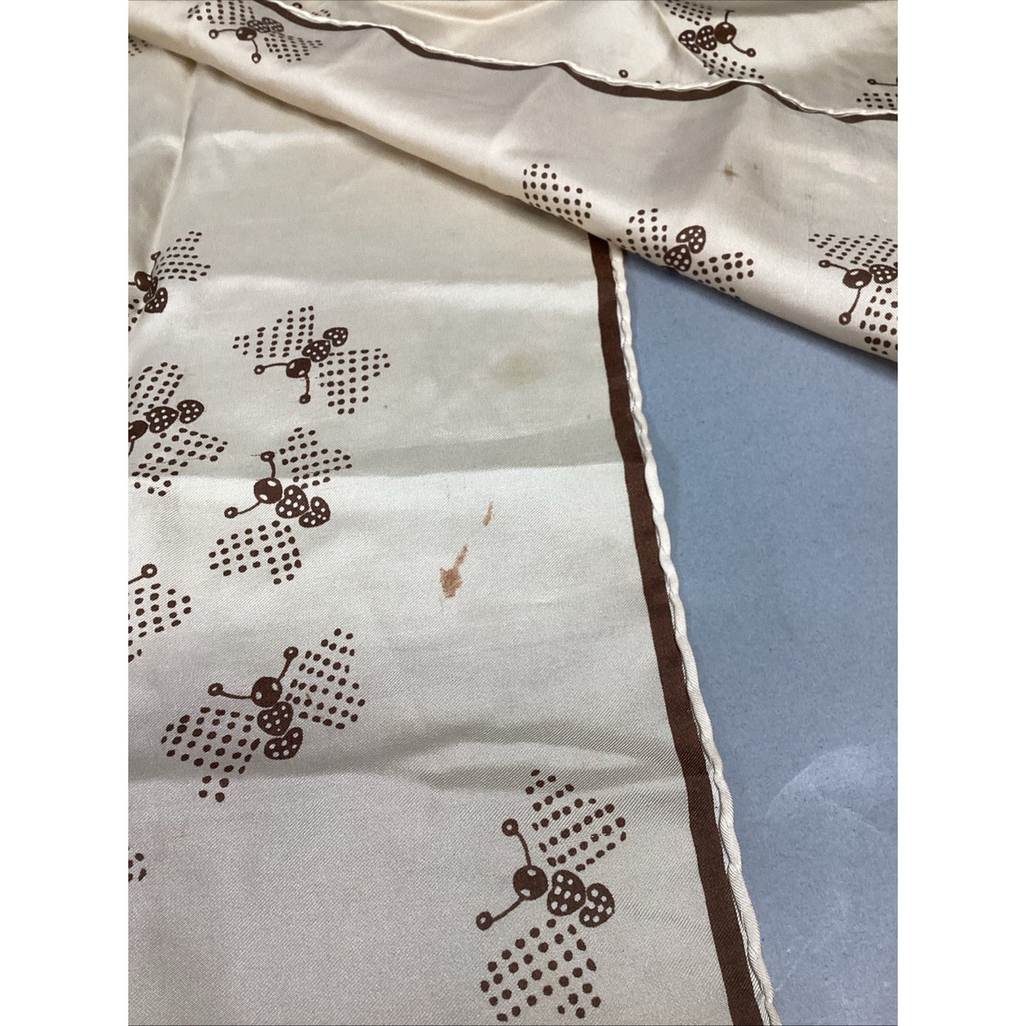 Mirsa 100% Silk Moth Scarf - 50x12” - Stained