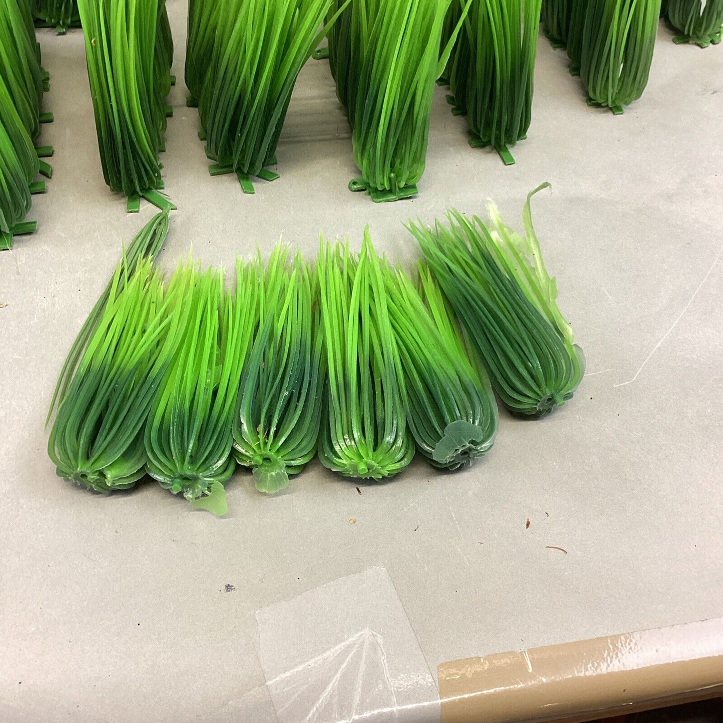 Lot Of 27 Fake Green Grass Decoration For Aquariums & More