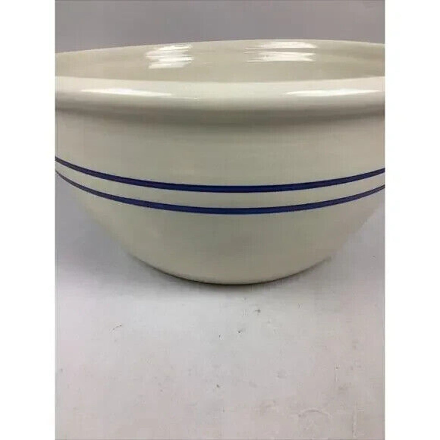 Set of 2 - Ohio Stoneware & Martinez Pottery Heritage Blue Stripe Stoneware