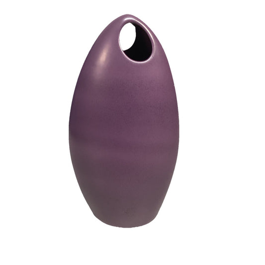 Vintage Amethyst Loop Vase - Made In Portugal - 12.5”H