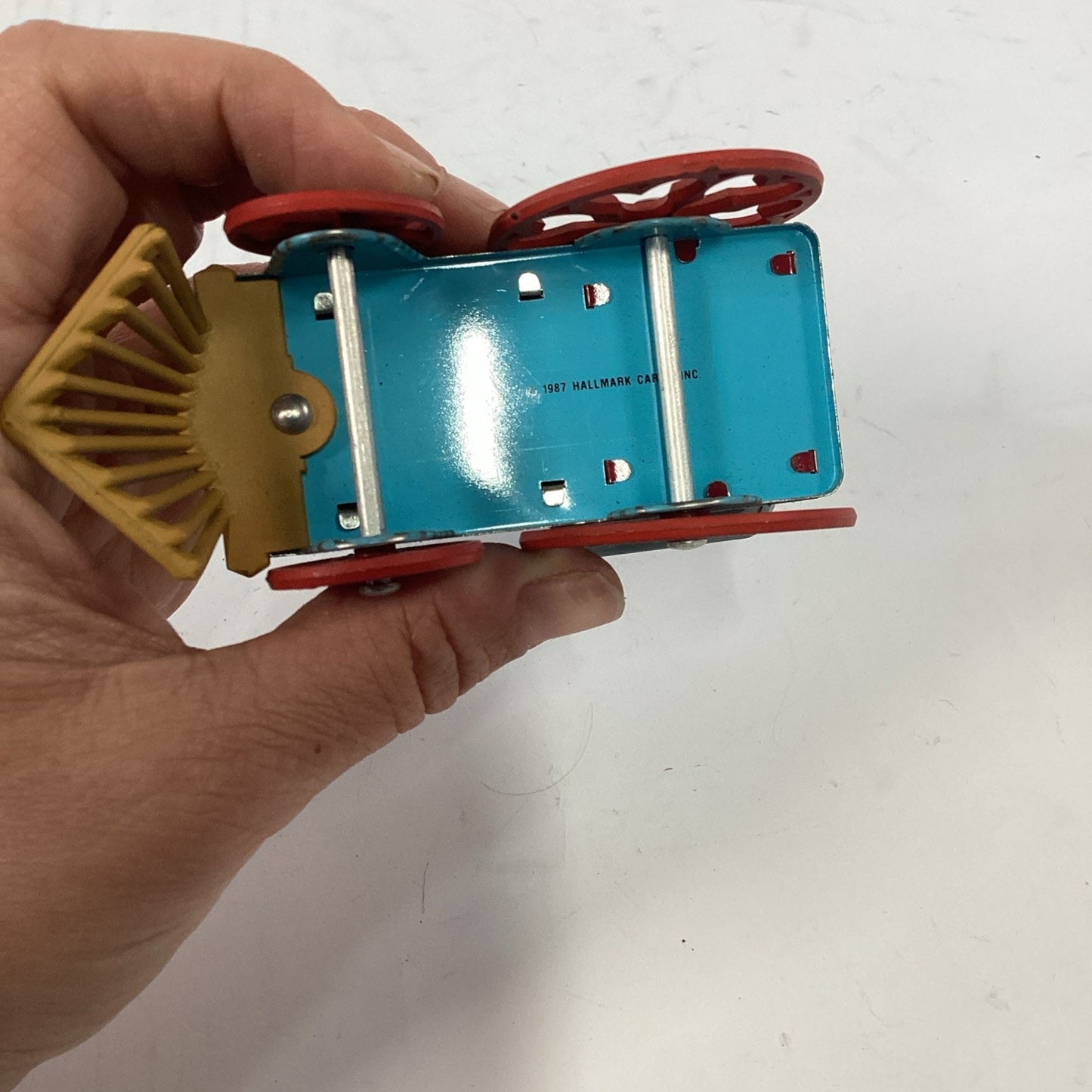 1987 Hallmark Cards Tin Train Ornament - NOS