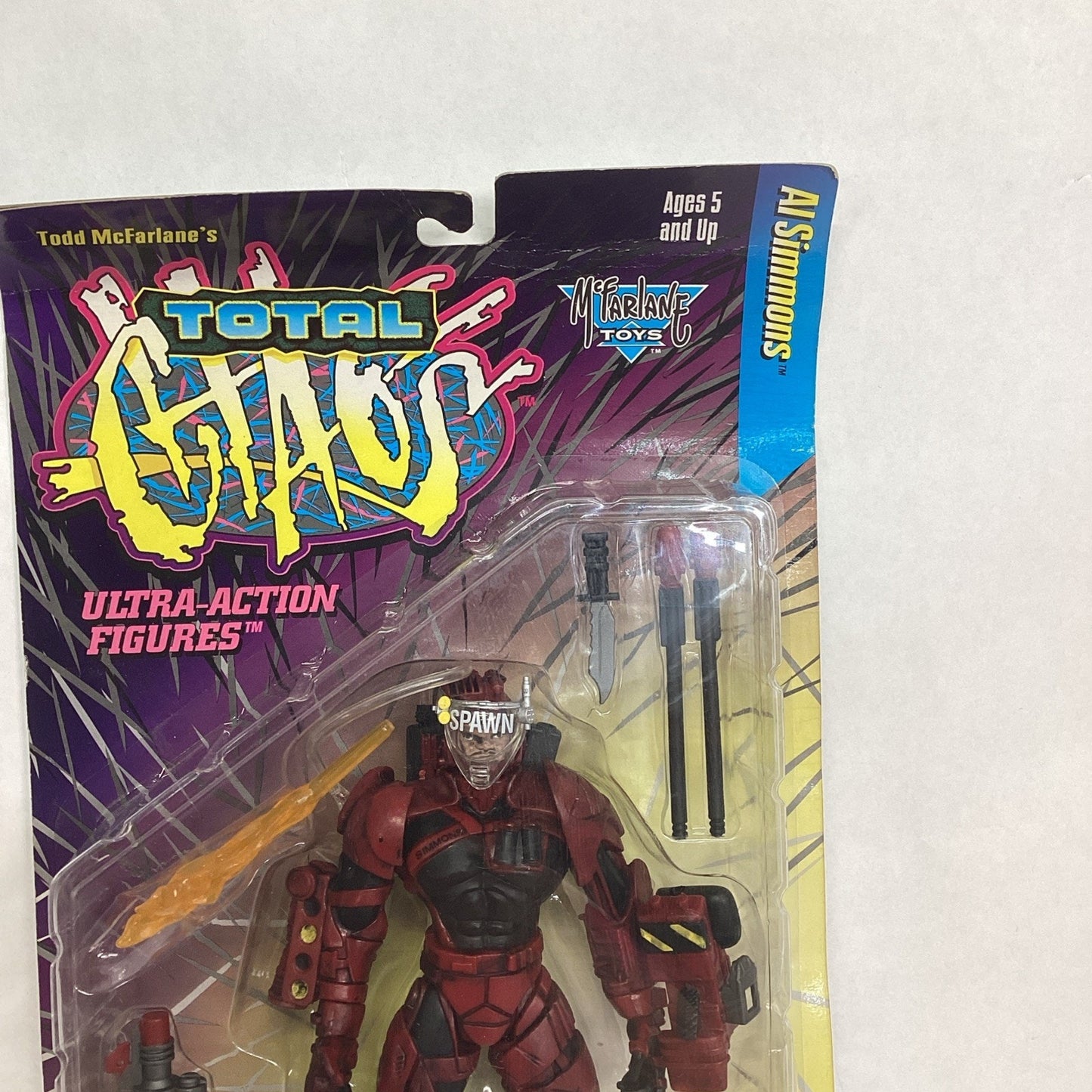McFarlane Toys Total Chaos Al Simmons Special Edition Series 1 Spawn 1996. NOS