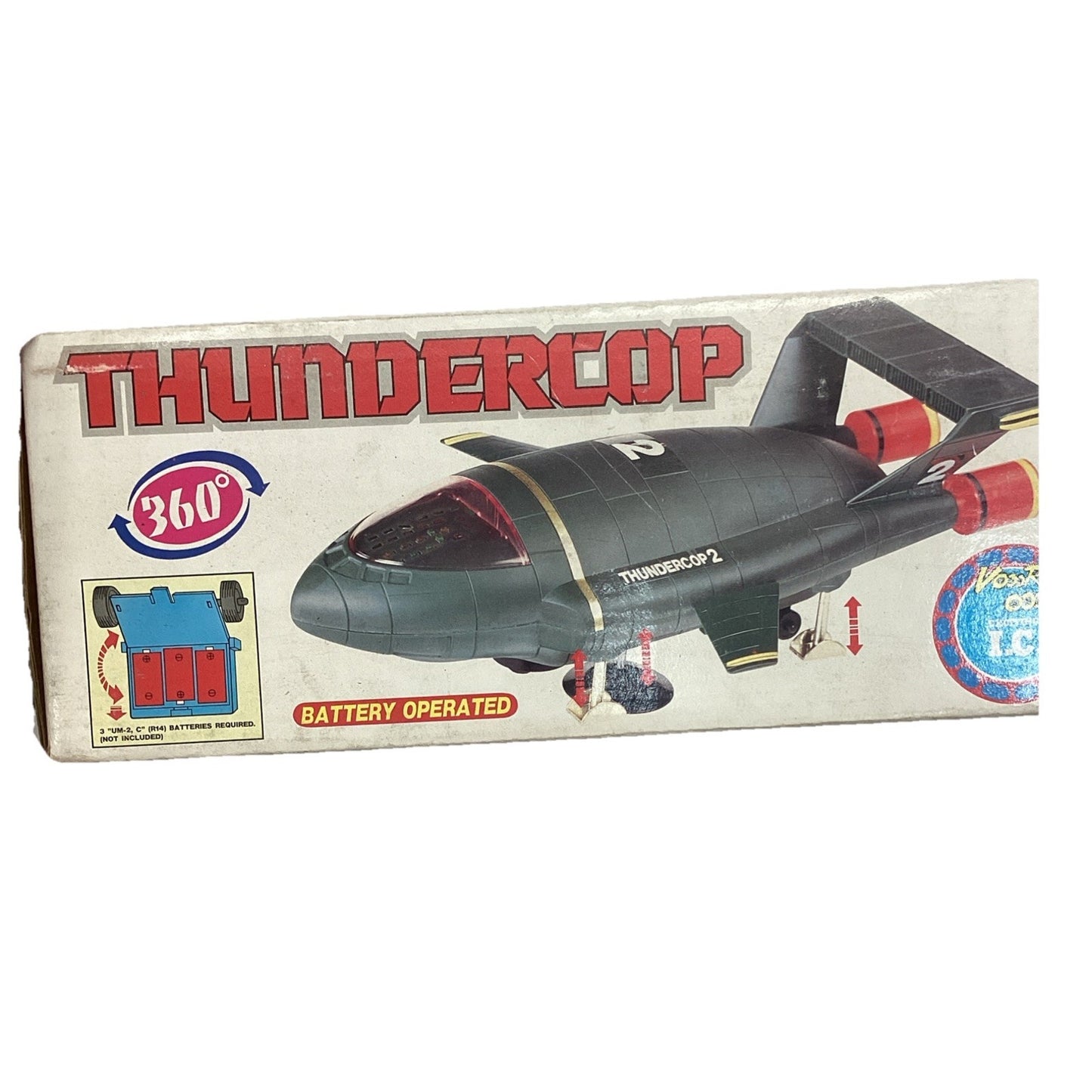 Thundercop Thunderbirds TB-2 KO Toy Battery Operated - NOS