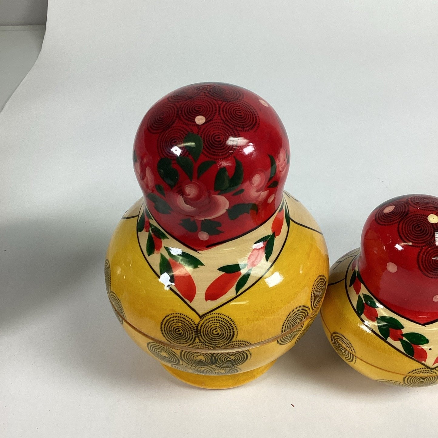 Set of 7 Hand-painted Wooden Russian Nesting Dolls