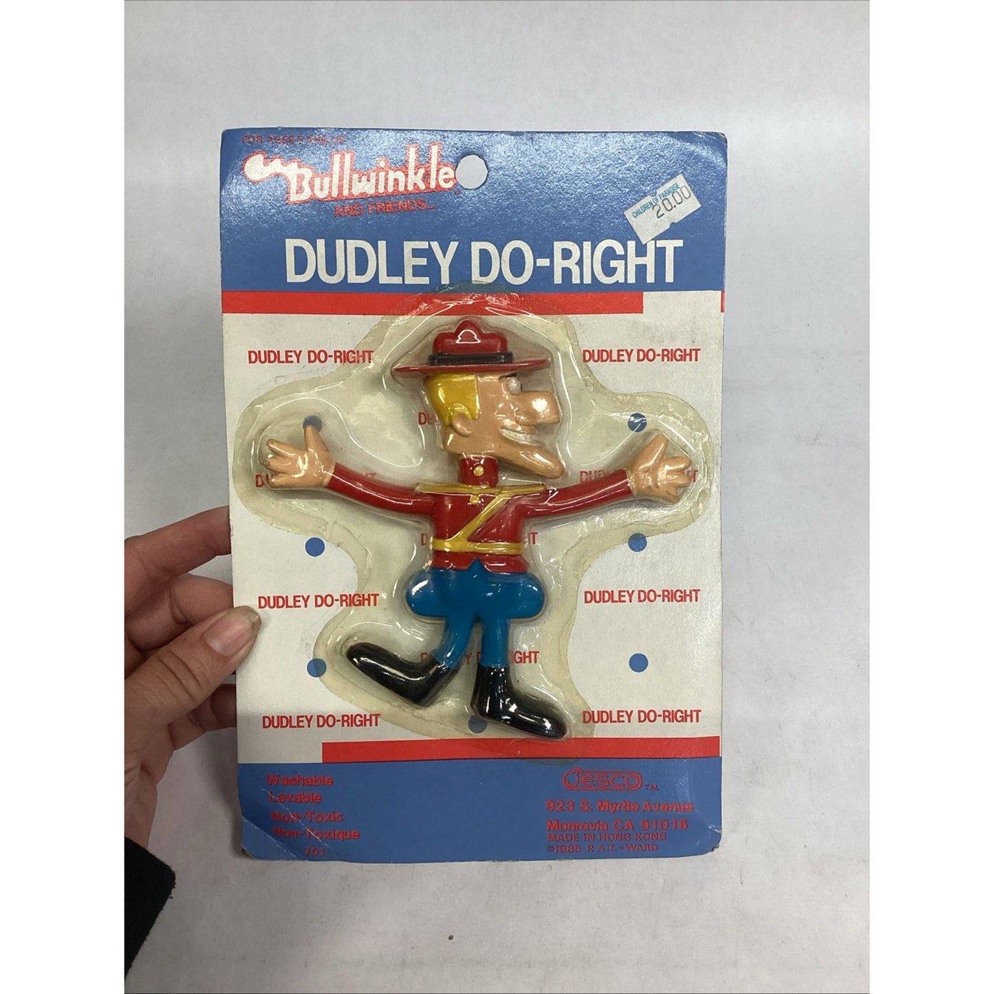1985 Jesco Dudley Do-Right Fun Flex Figure - NOS