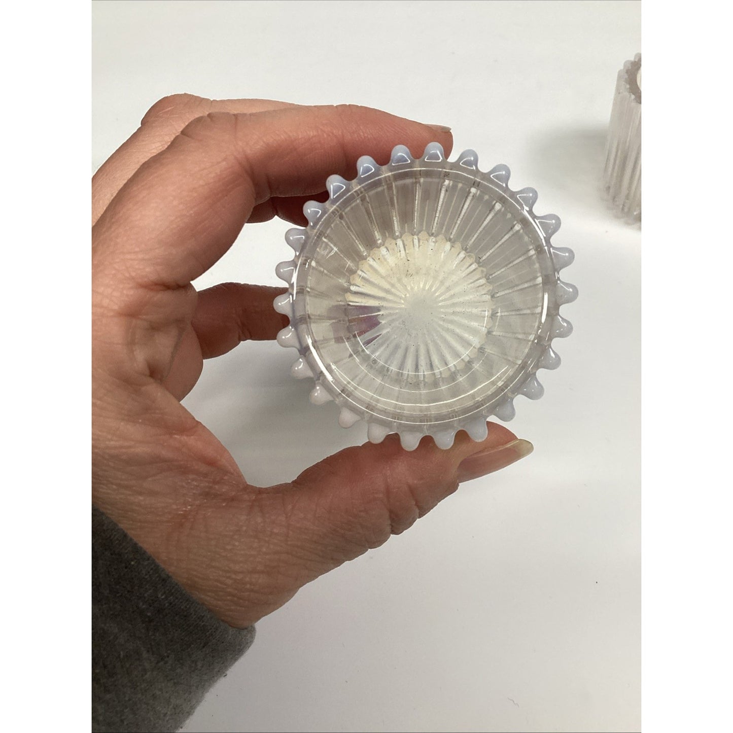 1889 EAPG Opalescent Toothpick Holders -BEATTY RIB Pattern by Beatty & Sons (4)
