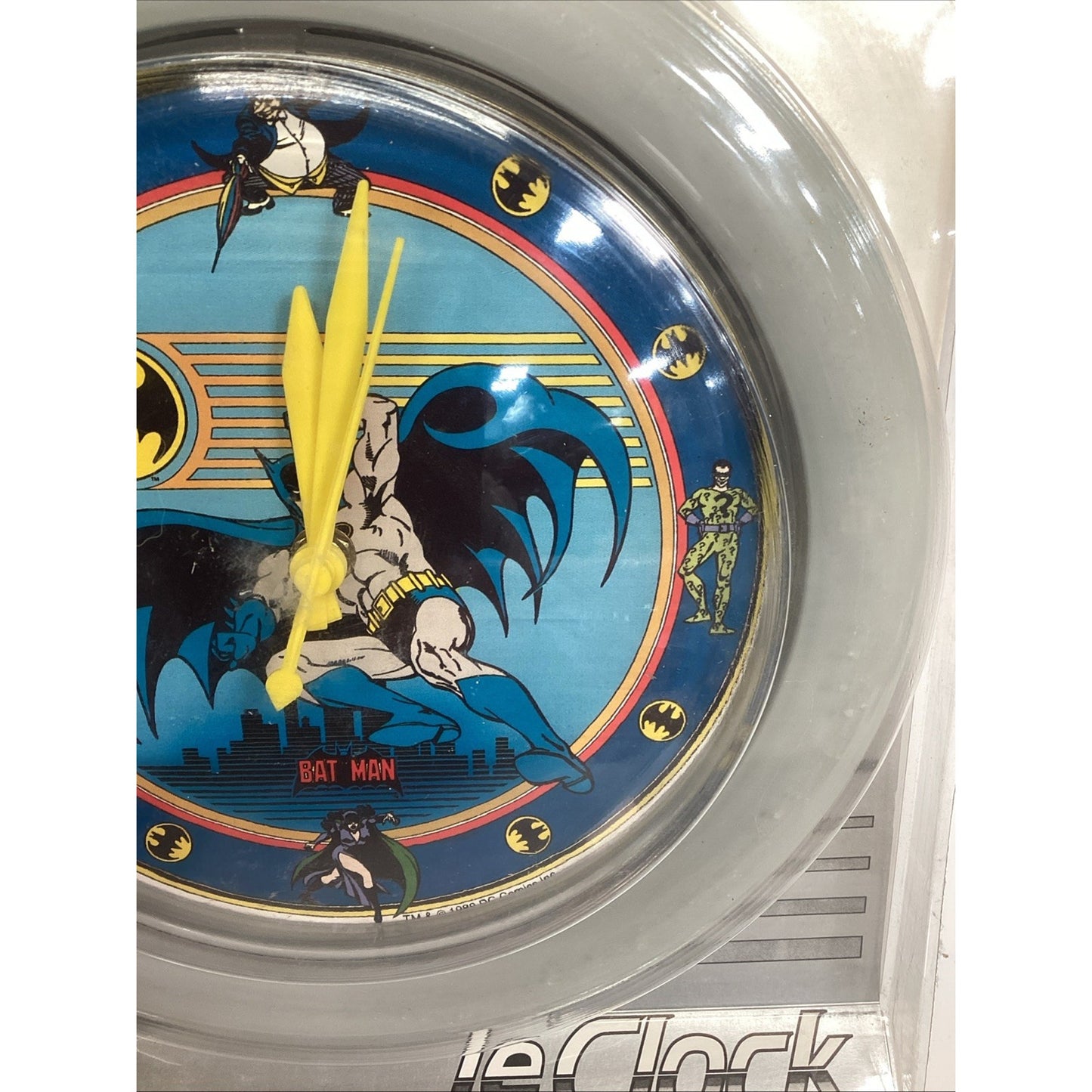 VINTAGE BATMAN ELECTRO OPTIX LE WALL CLOCK - QUARTZ MOVEMENT - New
