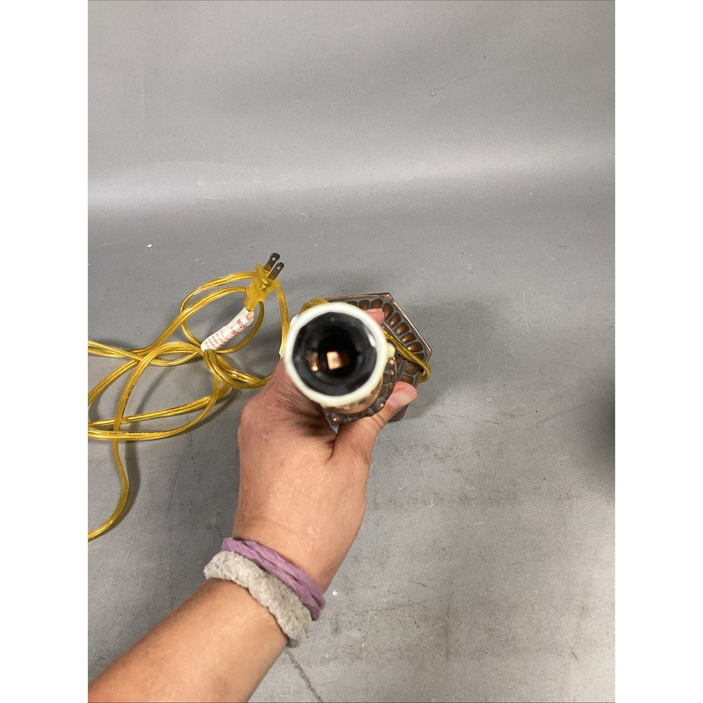 Vintage Portable Table Lamp Or Night Light - Untested - 16.5”H