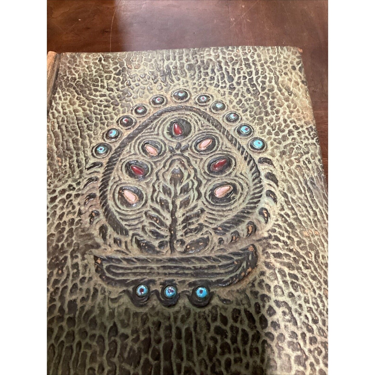 Vintage Artisan Brown Leather Bound Book Note Book Hard Cover