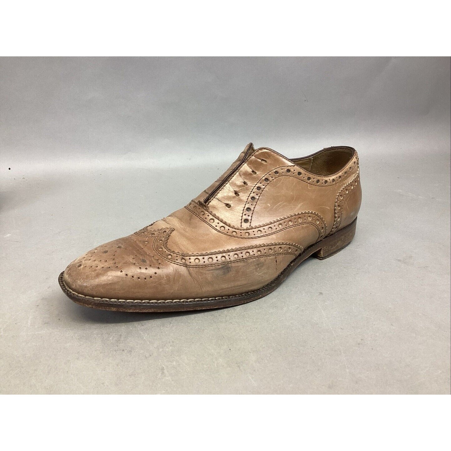 Mercanti Fiorentini Shoes Mens 10 M Oxford Wingtip Lace Up-#5794 - Made In Italy