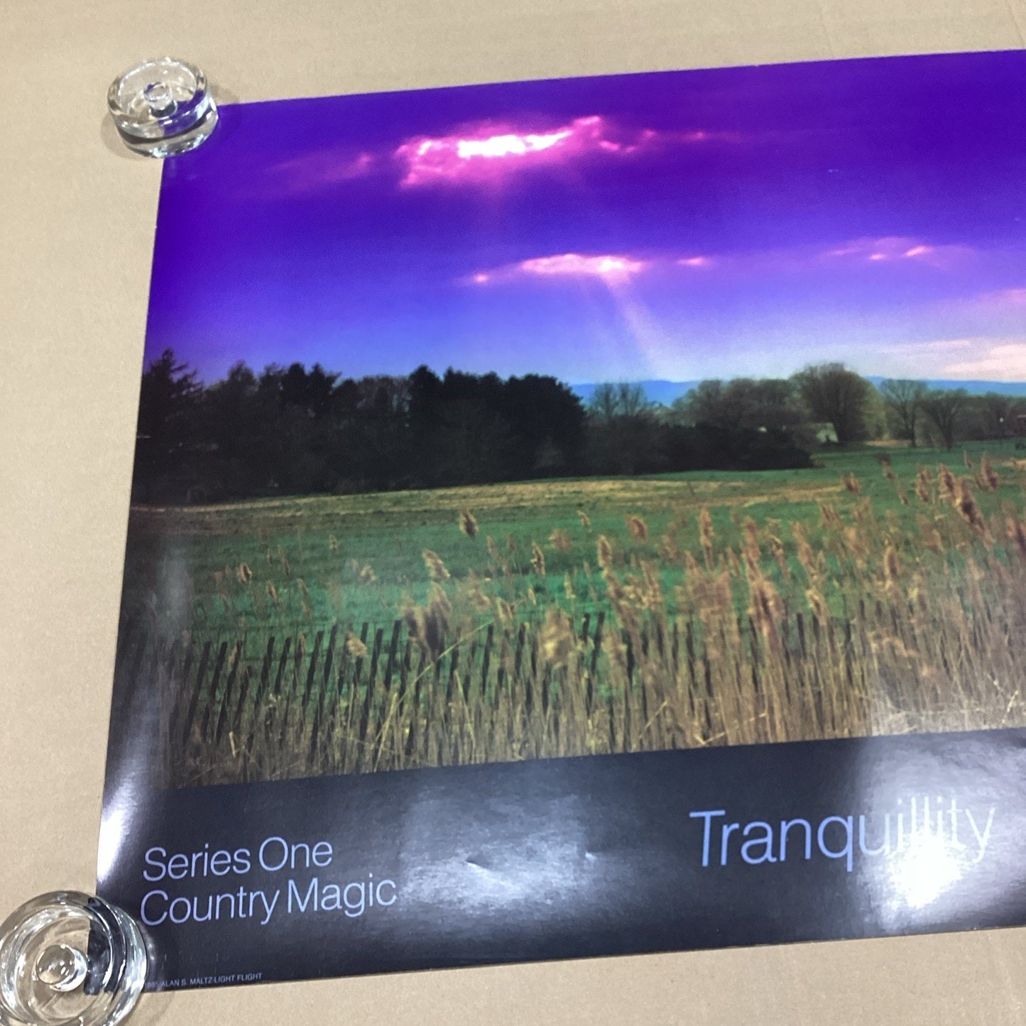 1985 Alan S. Maltz Series One Country Magic Tranquility Poster - 29.75x24”
