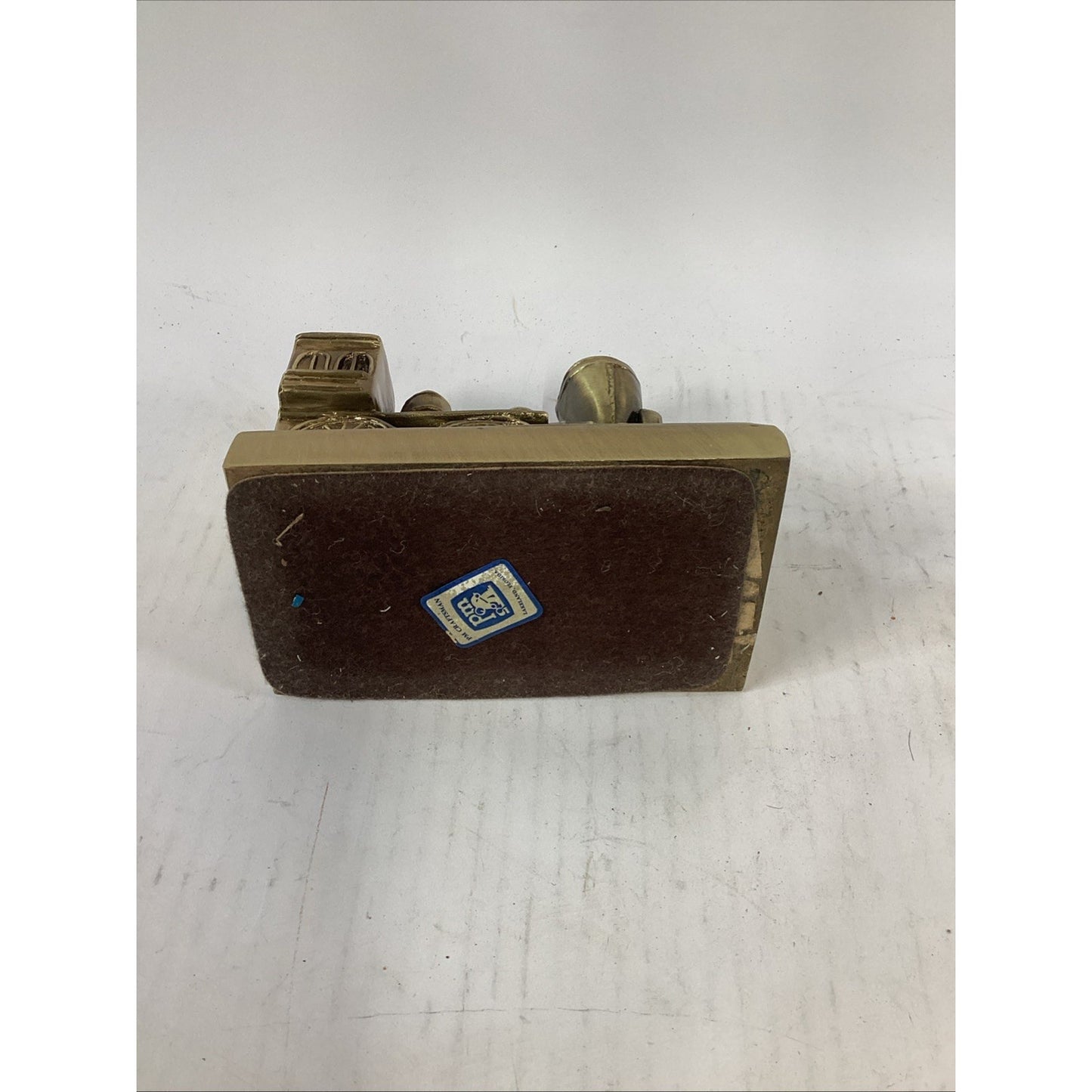 PM Craftsman Brass Train Locomotive Bookend Paper Weight