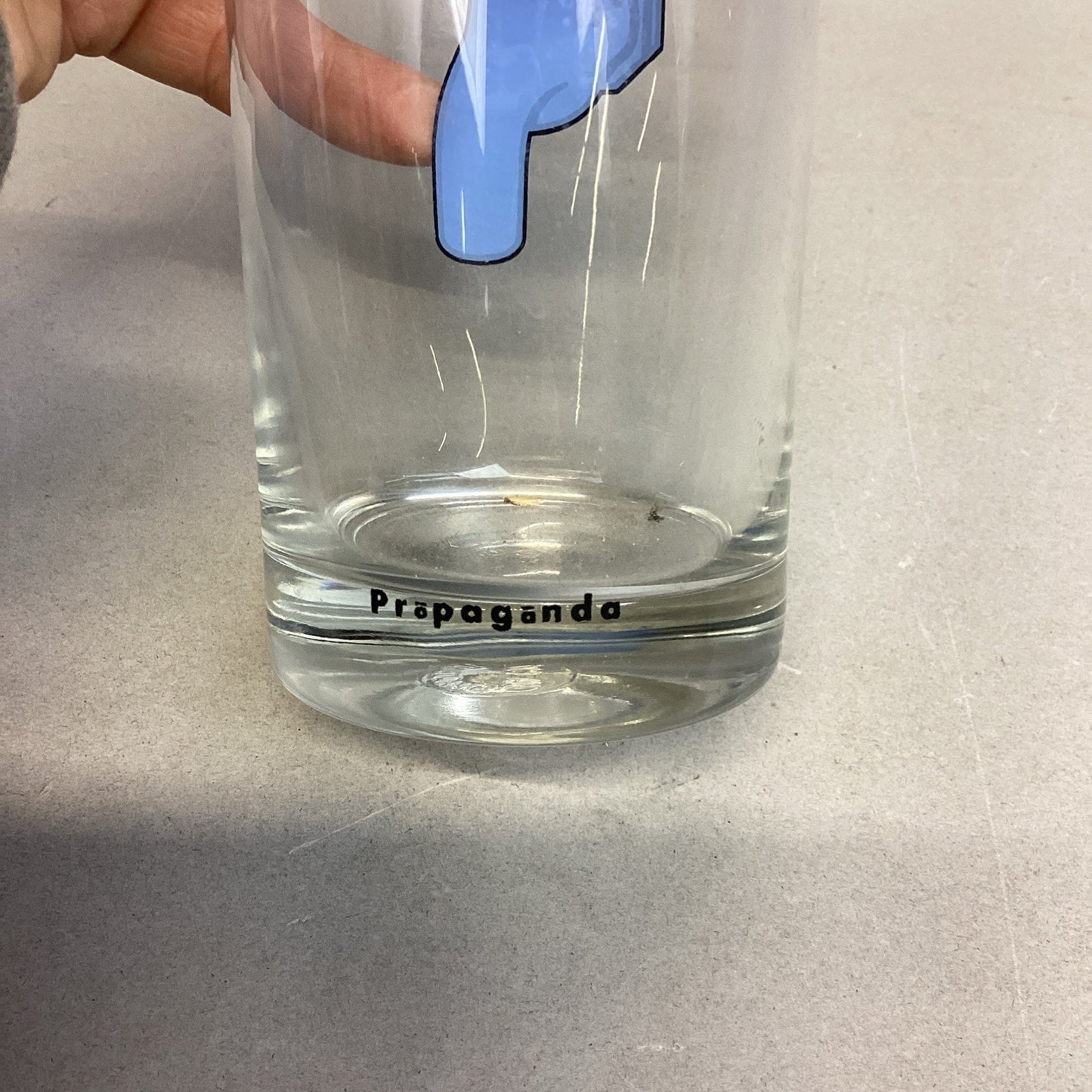 Vintage Propaganda Water Spicket Ocean Drinking Glass - Made In Thailand