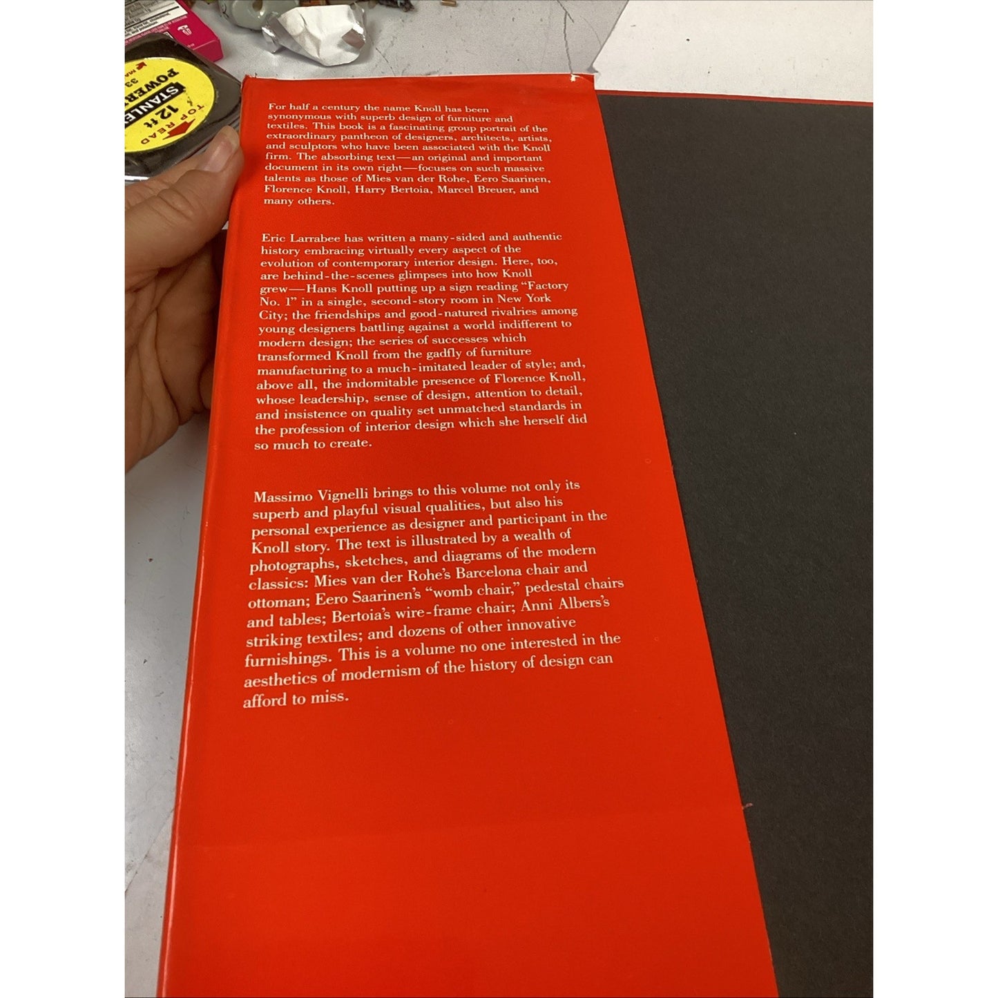 Knoll Design Book by Eric Larrabee Massimo Vignelli - 1990