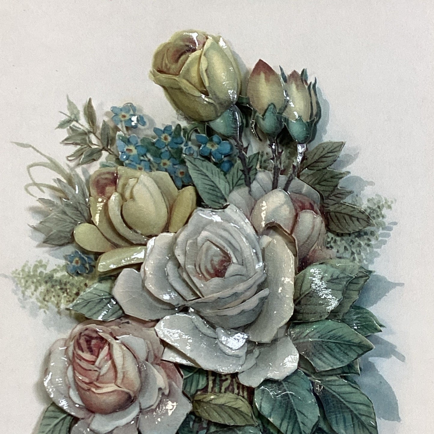 3D Floral Roses In A 12x10” Frame