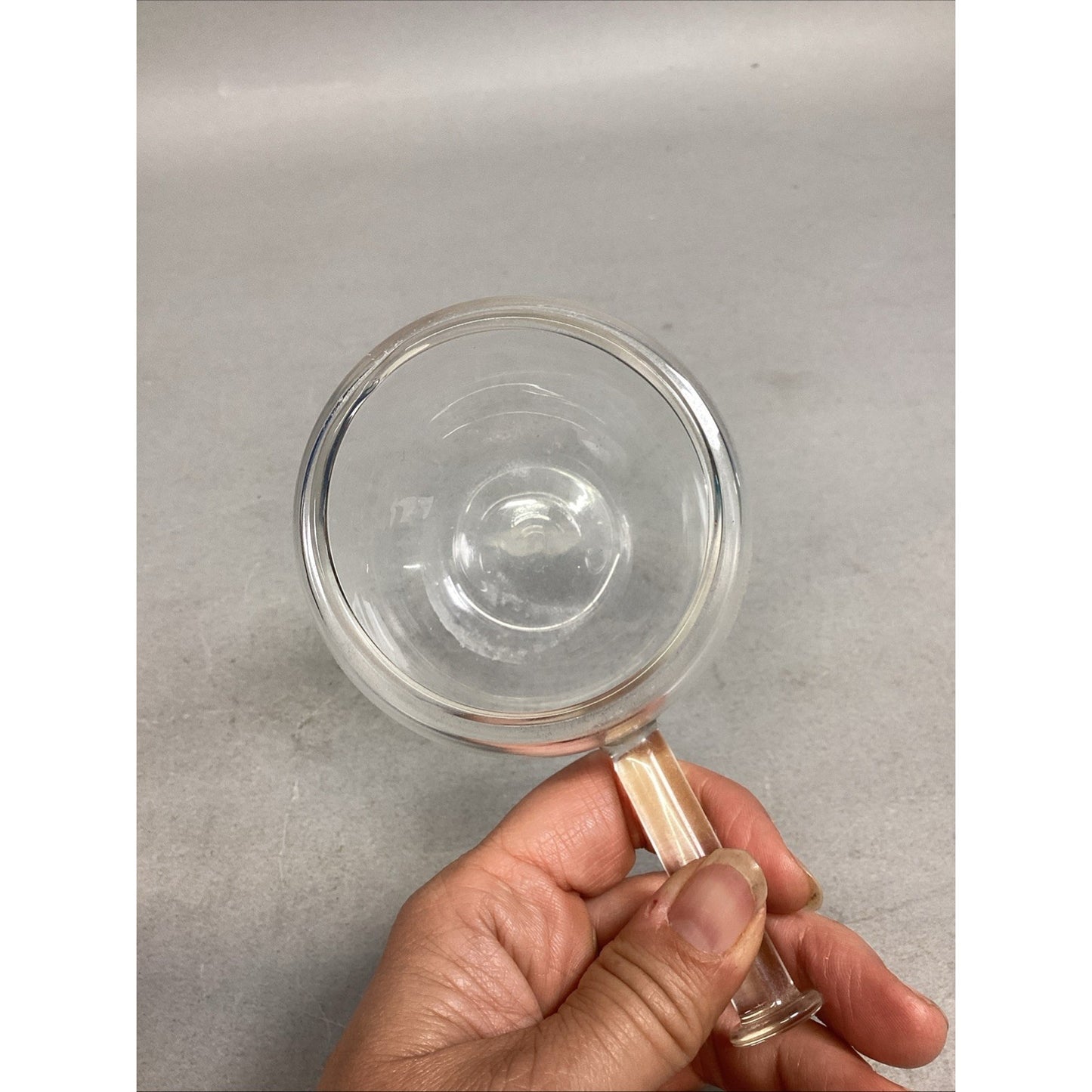 Vintage Glass Nitro Bowl With Handle - 5”L