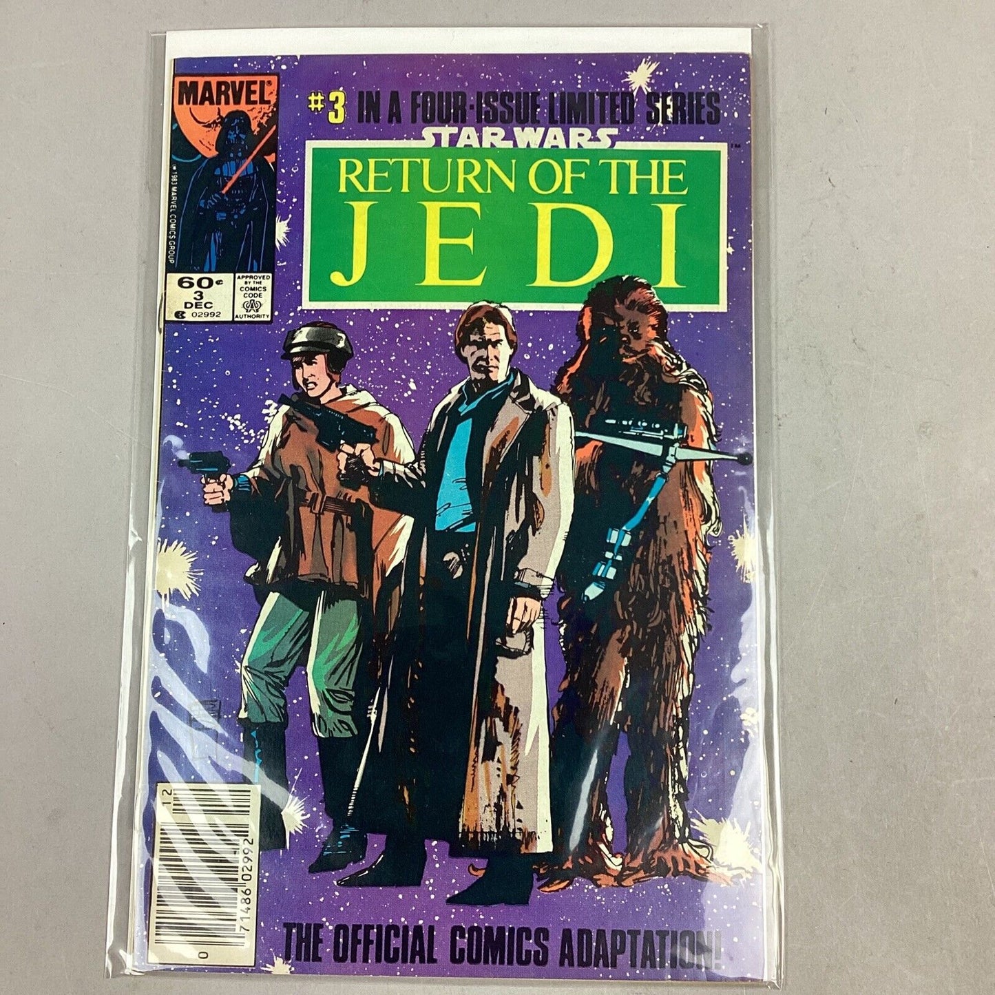 Return Of The Jedi Comic Books - #1, #2, #3, & #4-All In Clear Protective Holder