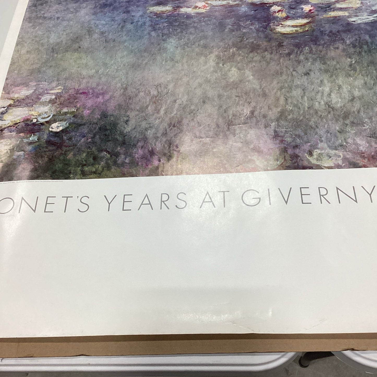 Monet's Years At Giverny 1978 Metropolitan Museum Exhibit Poster Print - 50x38”