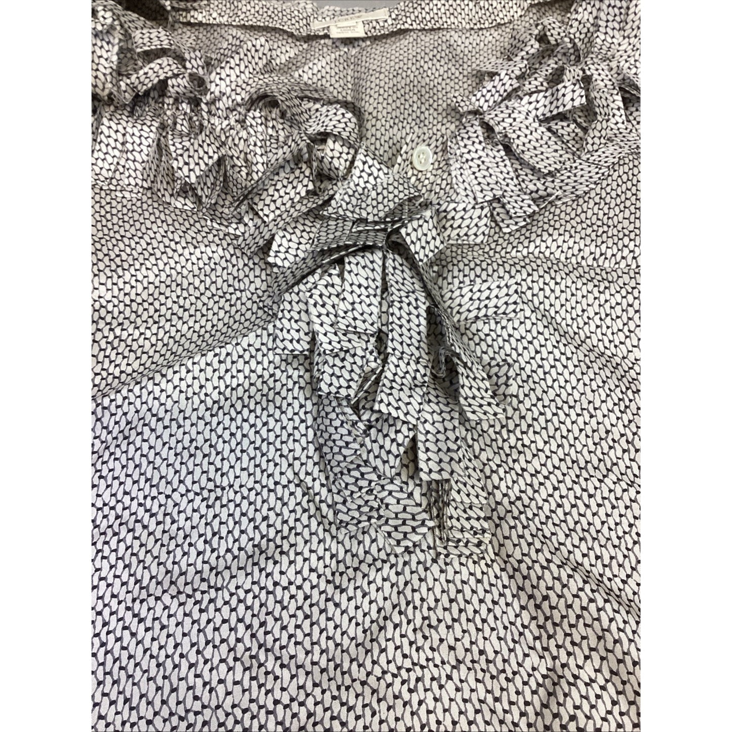 J. Crew Women’s 100% Silk Ruffled Tank Top - Size 8