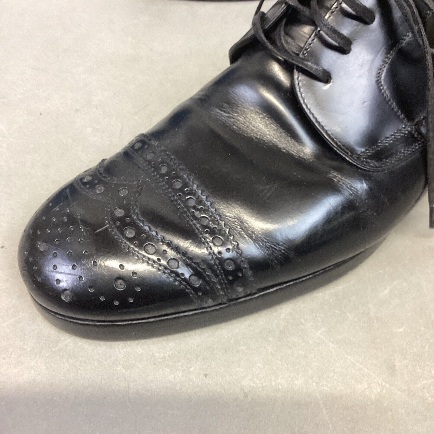 Dolce & Gabbana Men’s Black Leather Oxford Dress Shoes #5283 - Size 9