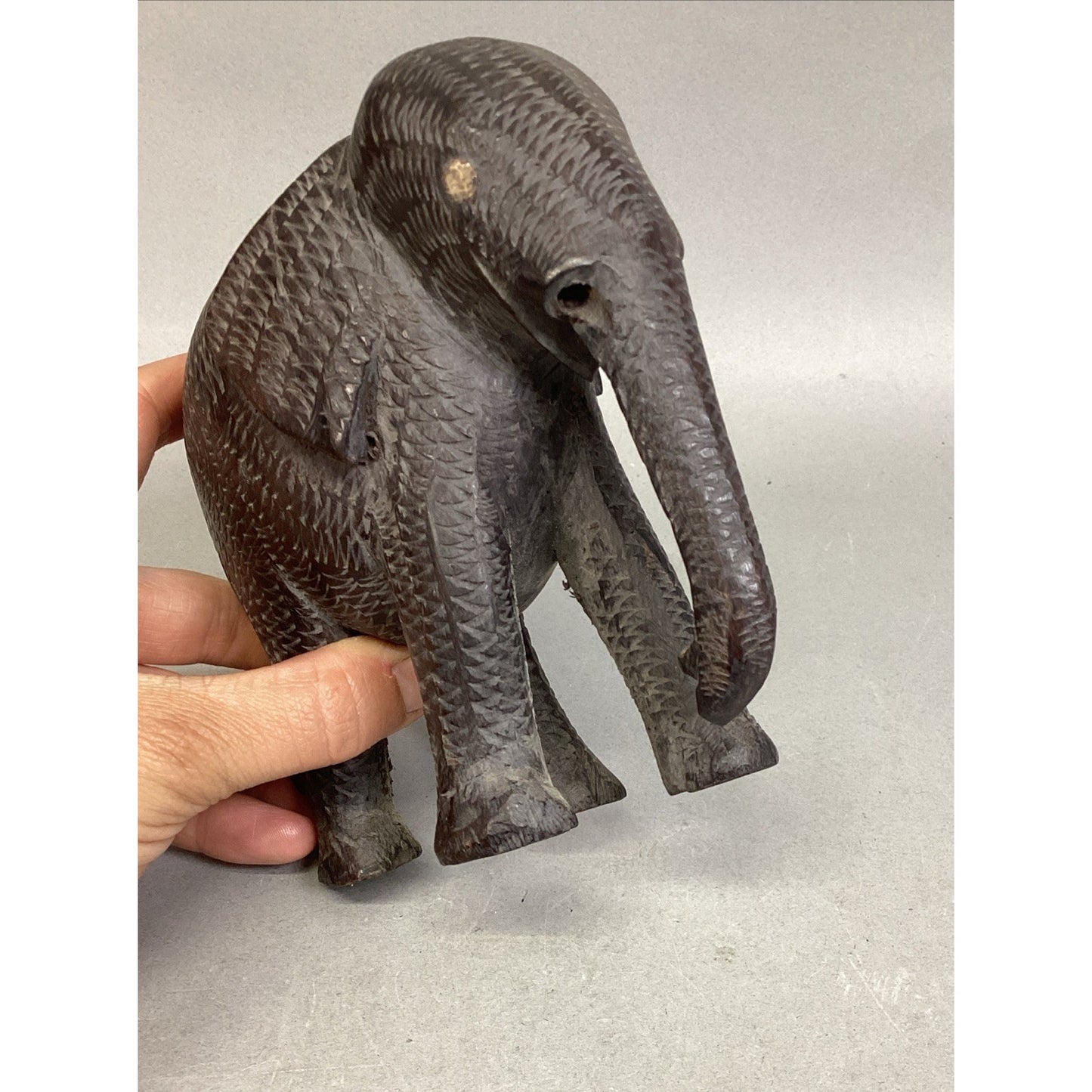 Handcarved African Elephant - 5x2.5x5”
