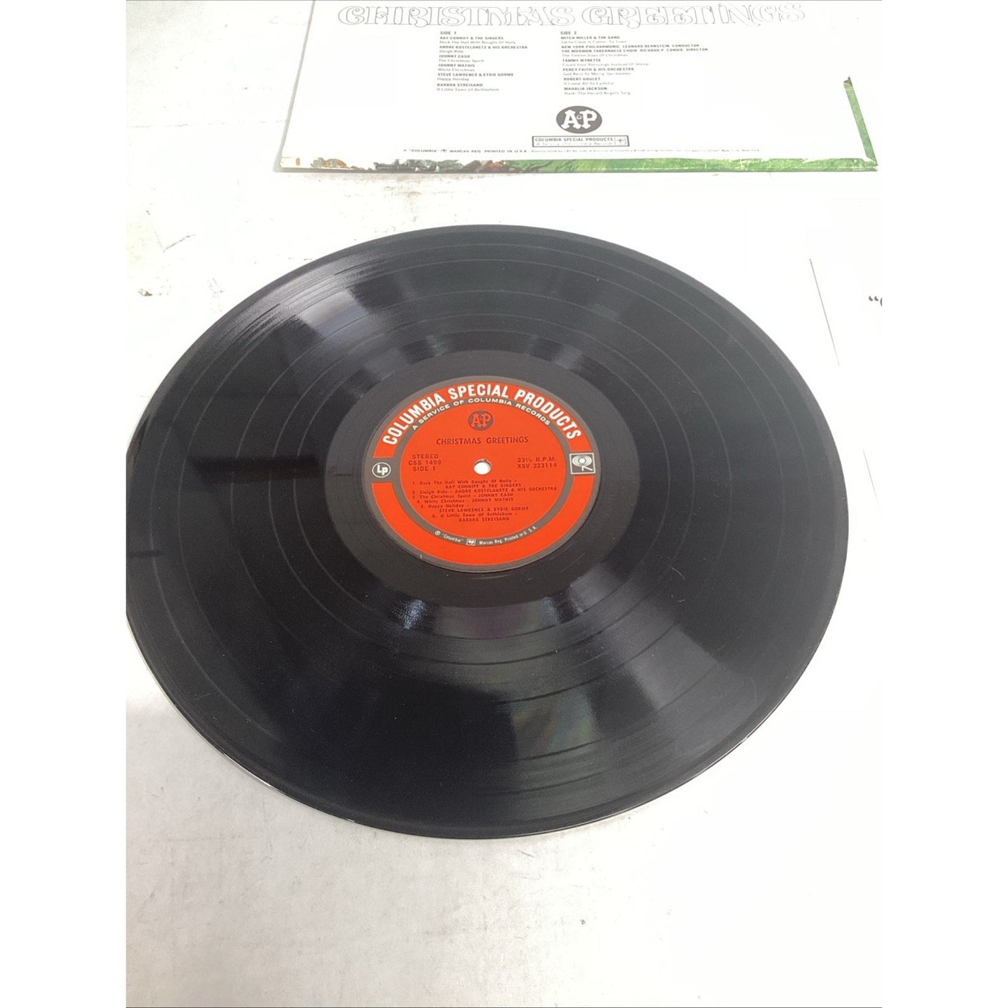Christmas Greetings - 1970 Columbia Special Products Vinyl Record