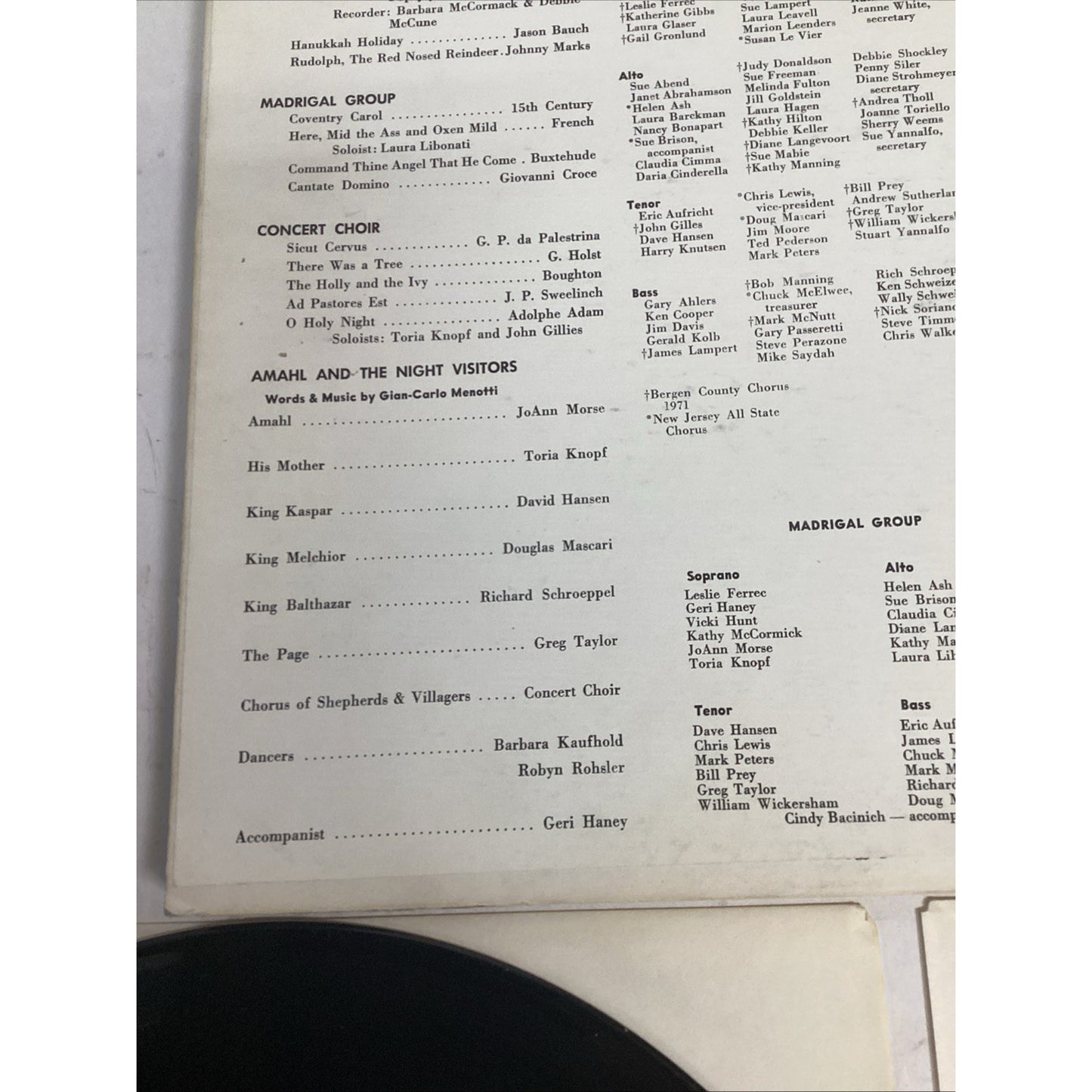 The Northern Highlands Regional High School 1970 Annual Christmas Concert Record