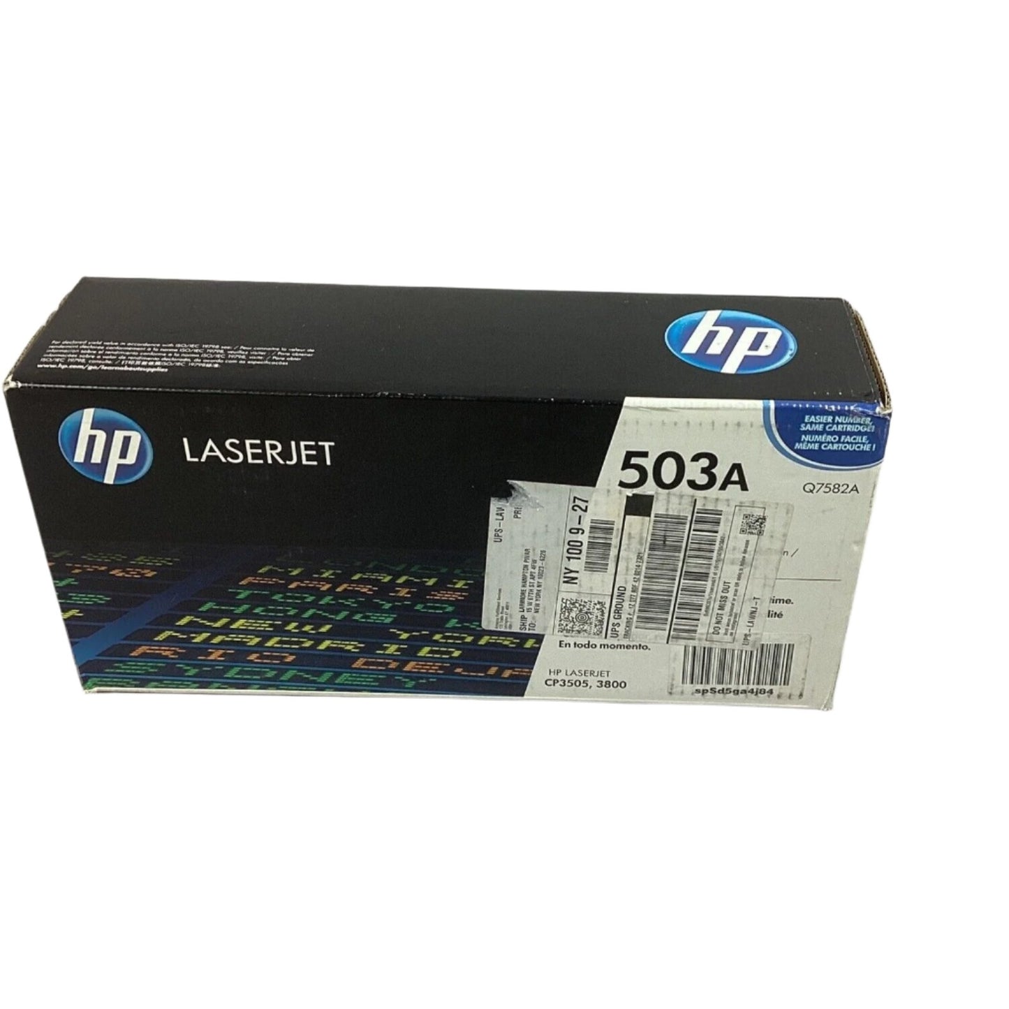 BRAND NEW - GENUINE HP 503A Q7582A Toner Cartridge LaserJet CP3505 3800