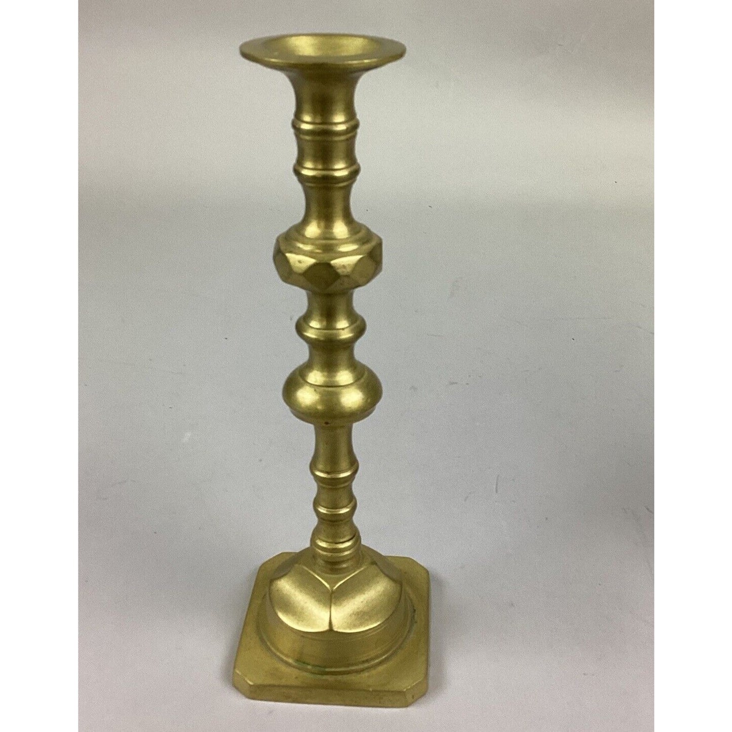 Pair Of Vintage Solid Brass Ornate Candle Stick Holders - 11 1/2”