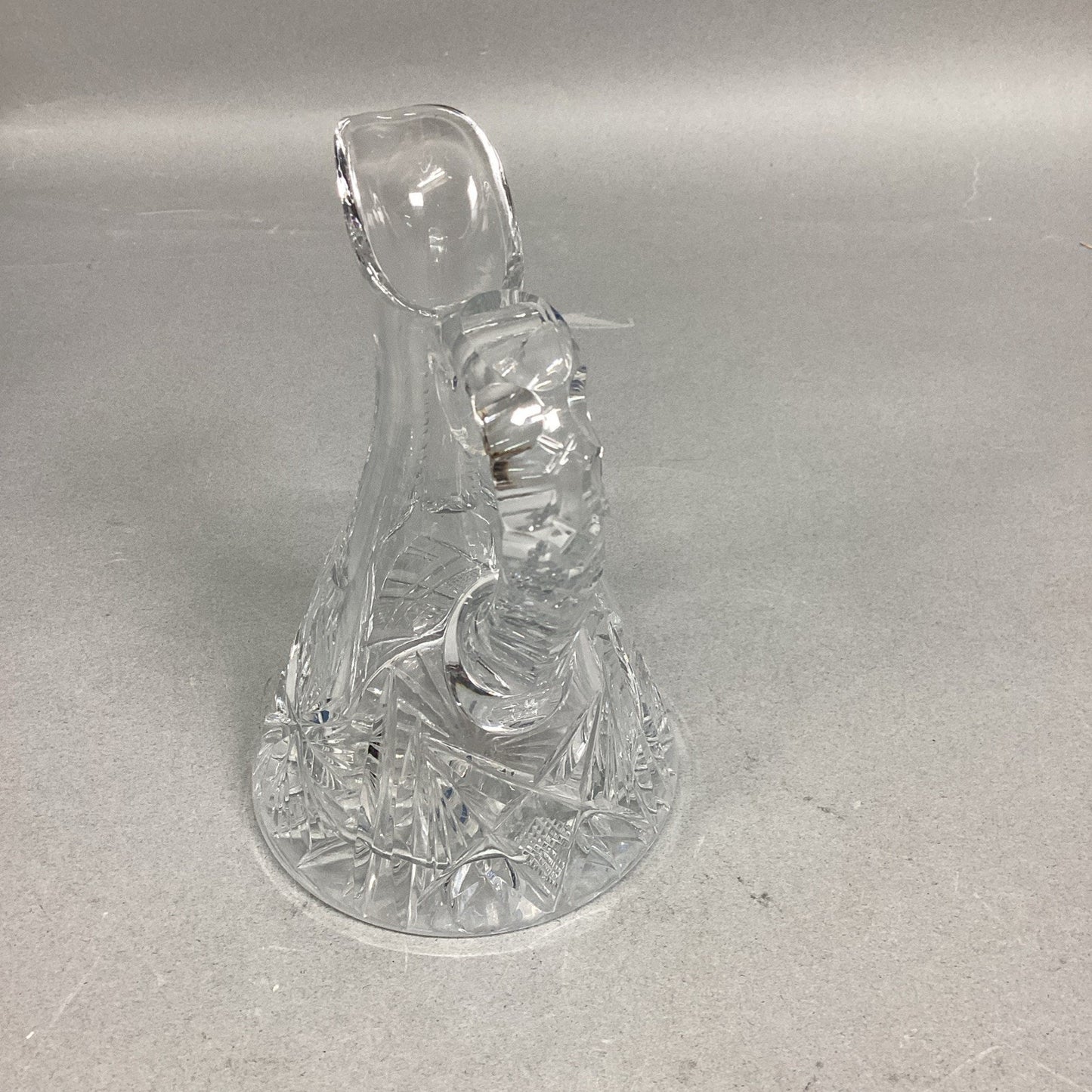 Vintage Etched Glass Cruet - 5”H