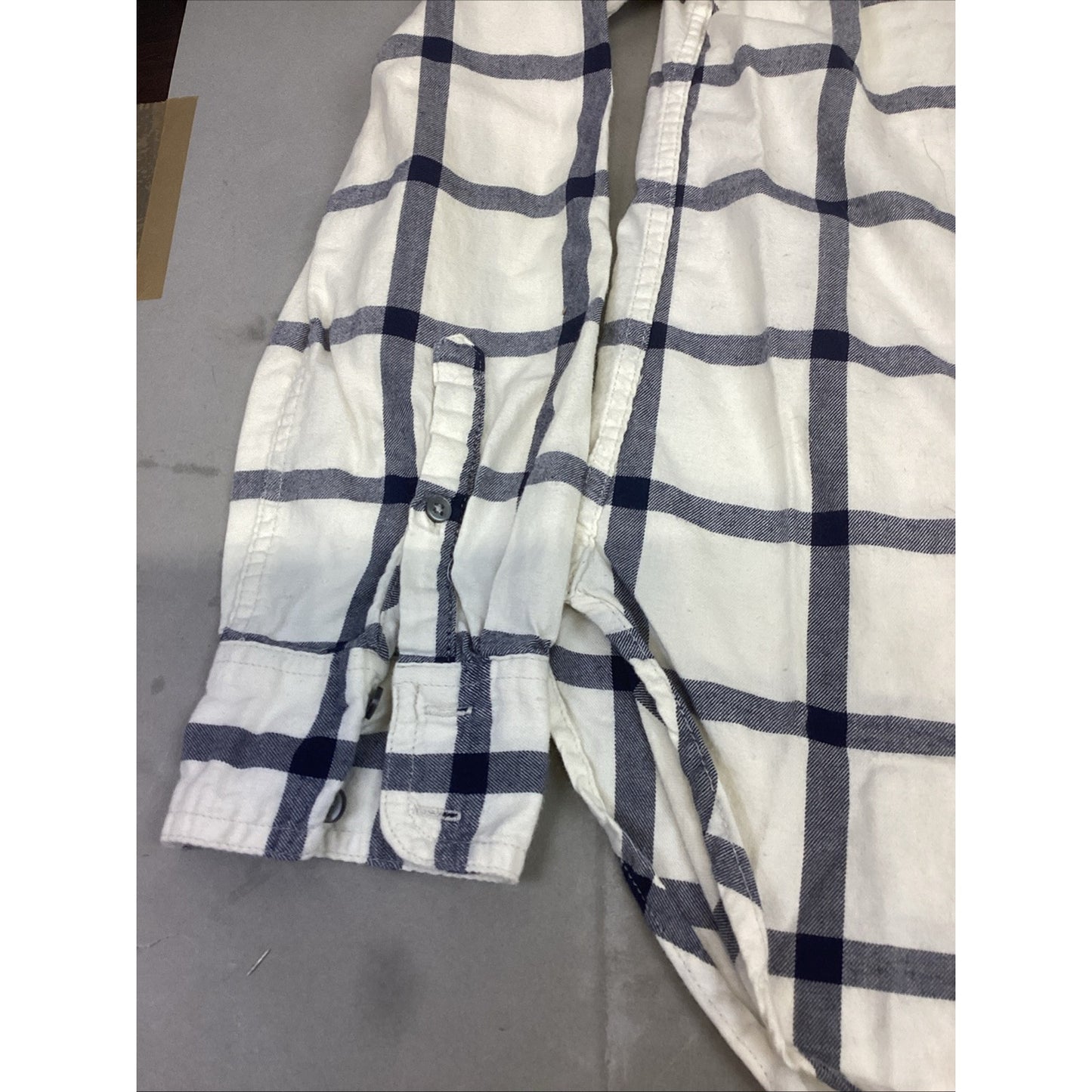 J. Crew Classic Button Down White With Blue Stripes Shirt - Women’s Size 8